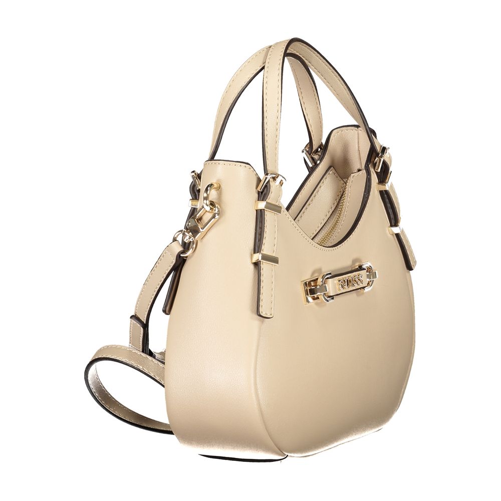 Guess Jeans Beige Polyethylene Women Handbag | Regal Royce