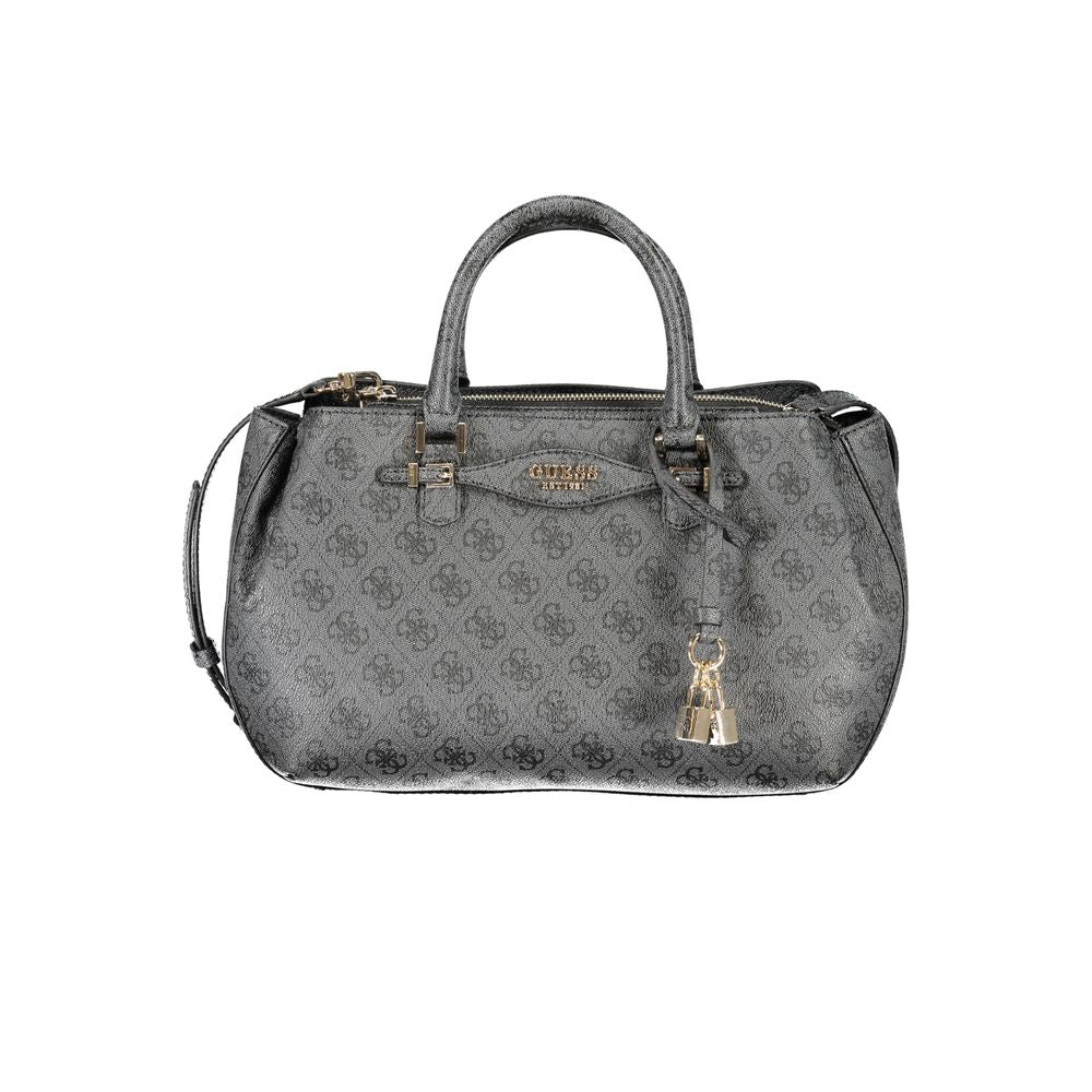 Guess Jeans Black Polyethylene Handbag | Regal Royce