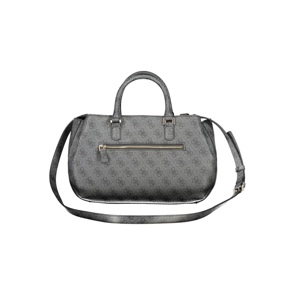 Guess Jeans Black Polyethylene Handbag | Regal Royce