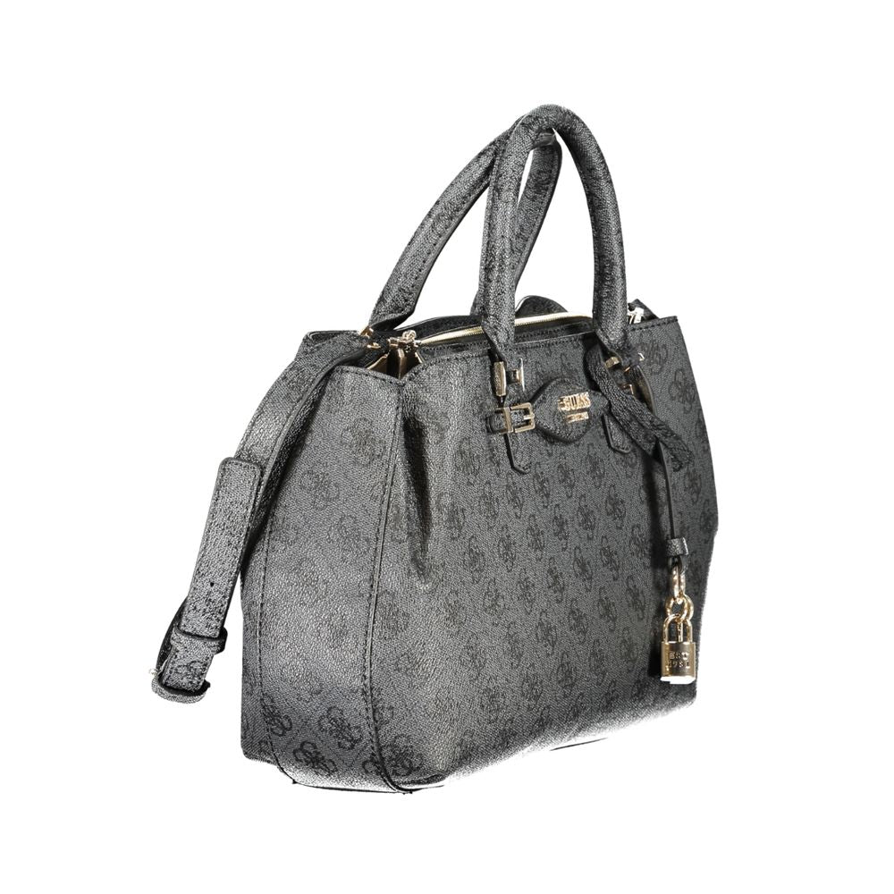 Guess Jeans Black Polyethylene Handbag | Regal Royce
