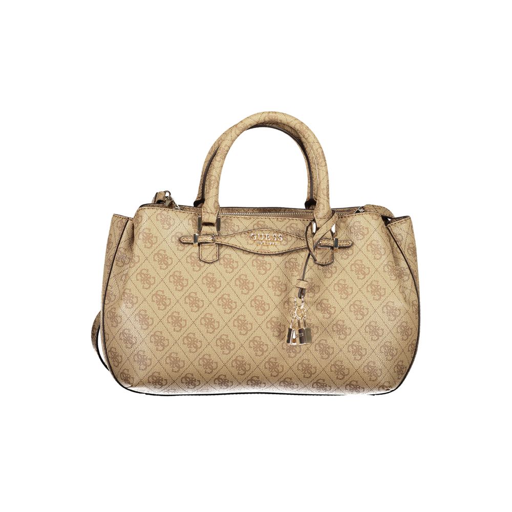 Guess Jeans Beige Polyethylene Women Handbag | Regal Royce