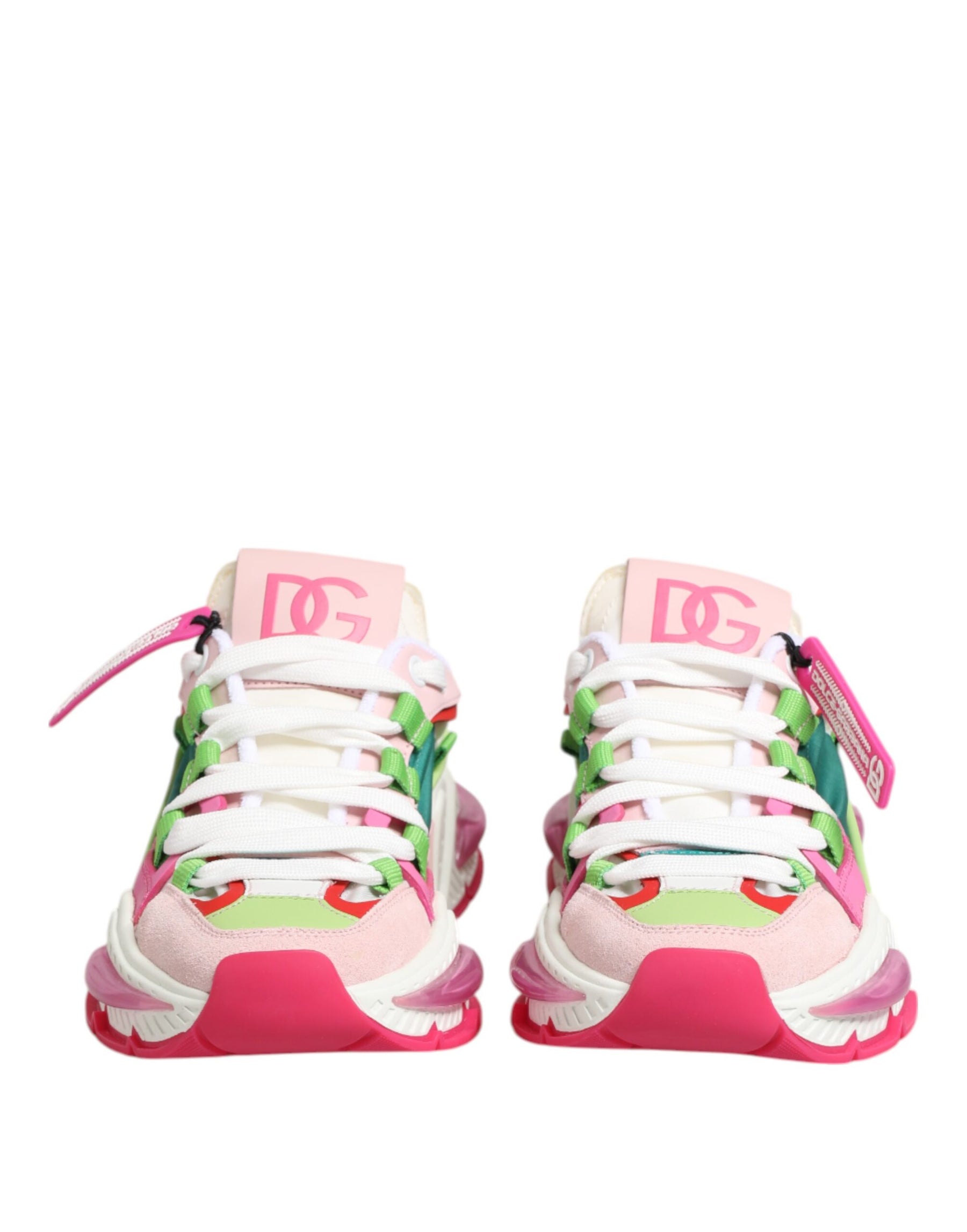 Dolce & Gabbana Multicolor Leather Airmaster Low Top Sneaker Shoes | Regal Royce