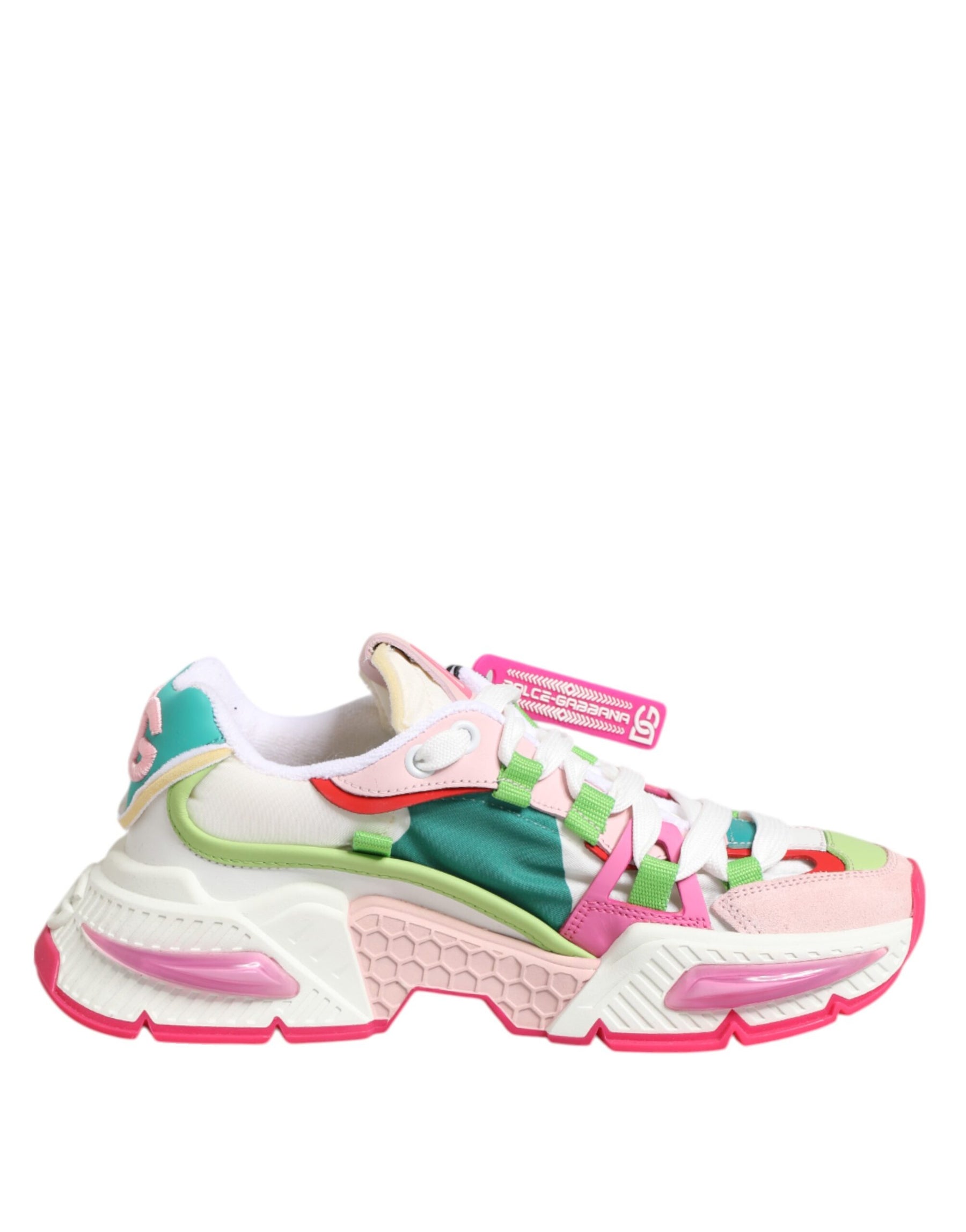 Dolce & Gabbana Multicolor Leather Airmaster Low Top Sneaker Shoes | Regal Royce