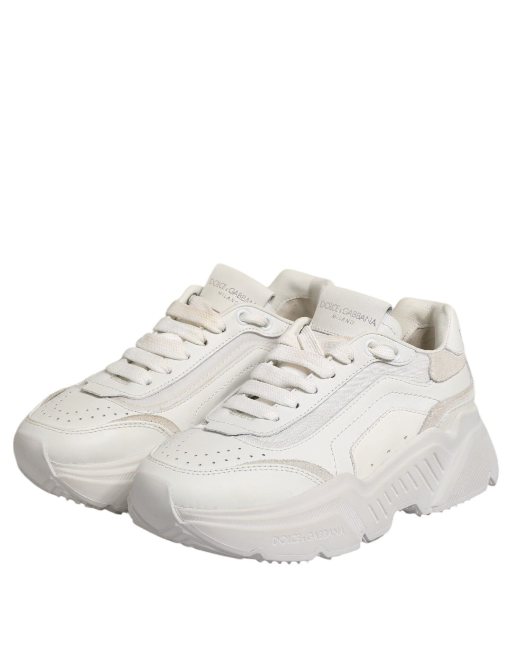 Dolce & Gabbana White Daymaster Low Top Sneaker Shoes | Regal Royce