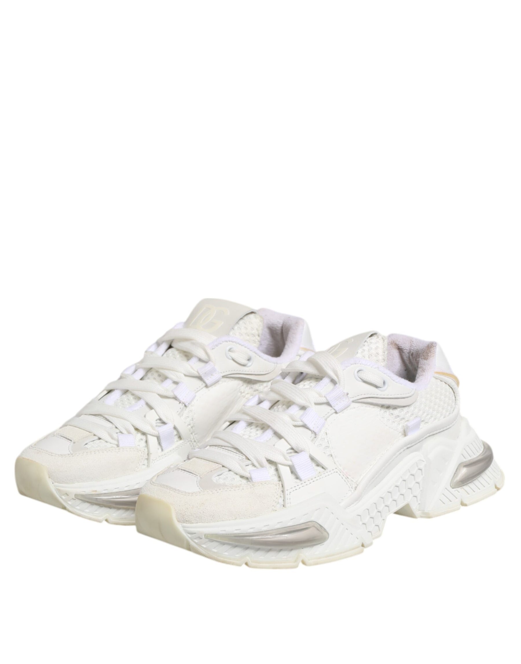Dolce & Gabbana Airmaster White Women Low Top Sneakers Shoes | Regal Royce