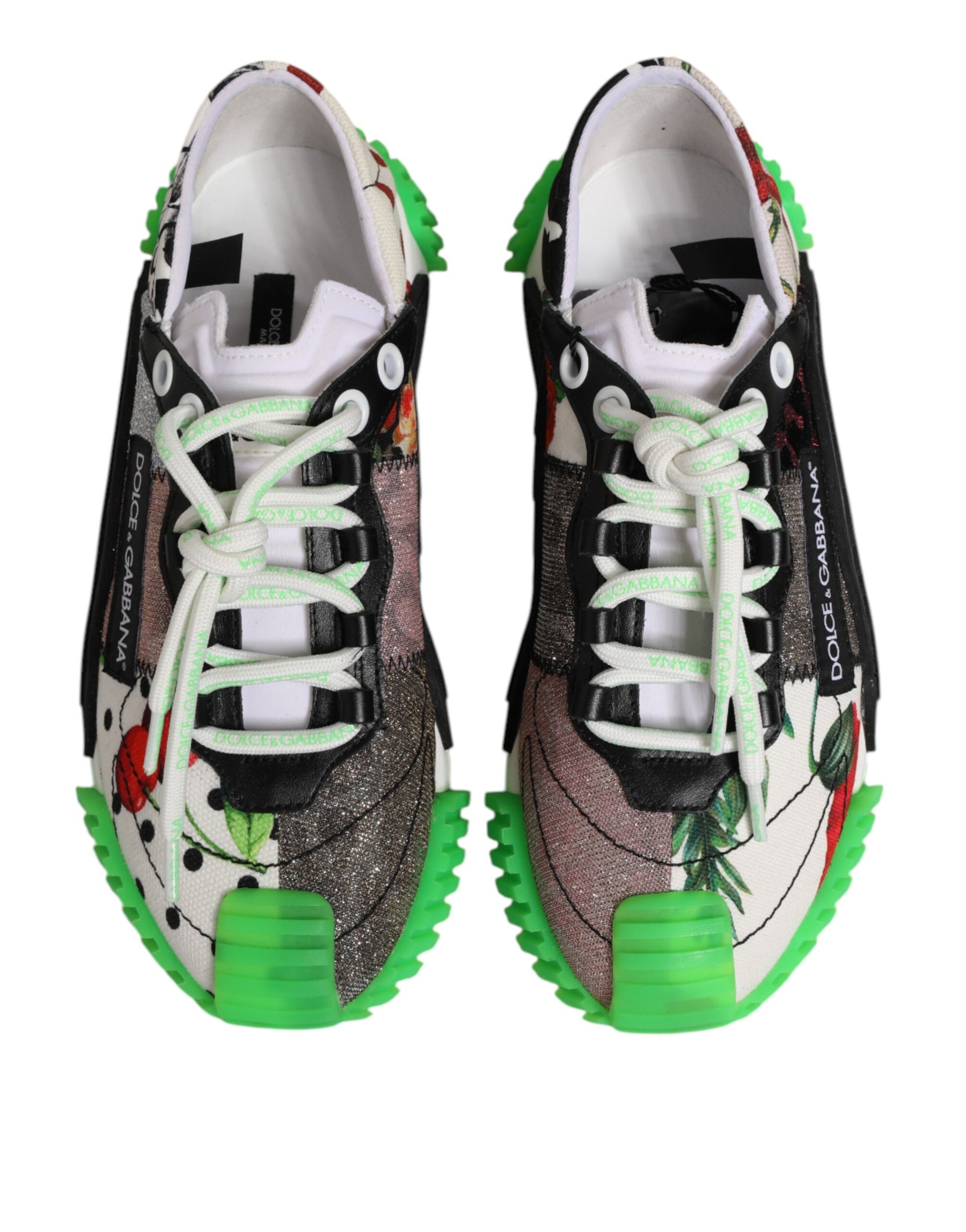 Dolce & Gabbana Multicor DG Logo Leopard Cherry Sneaker Shoes | Regal Royce