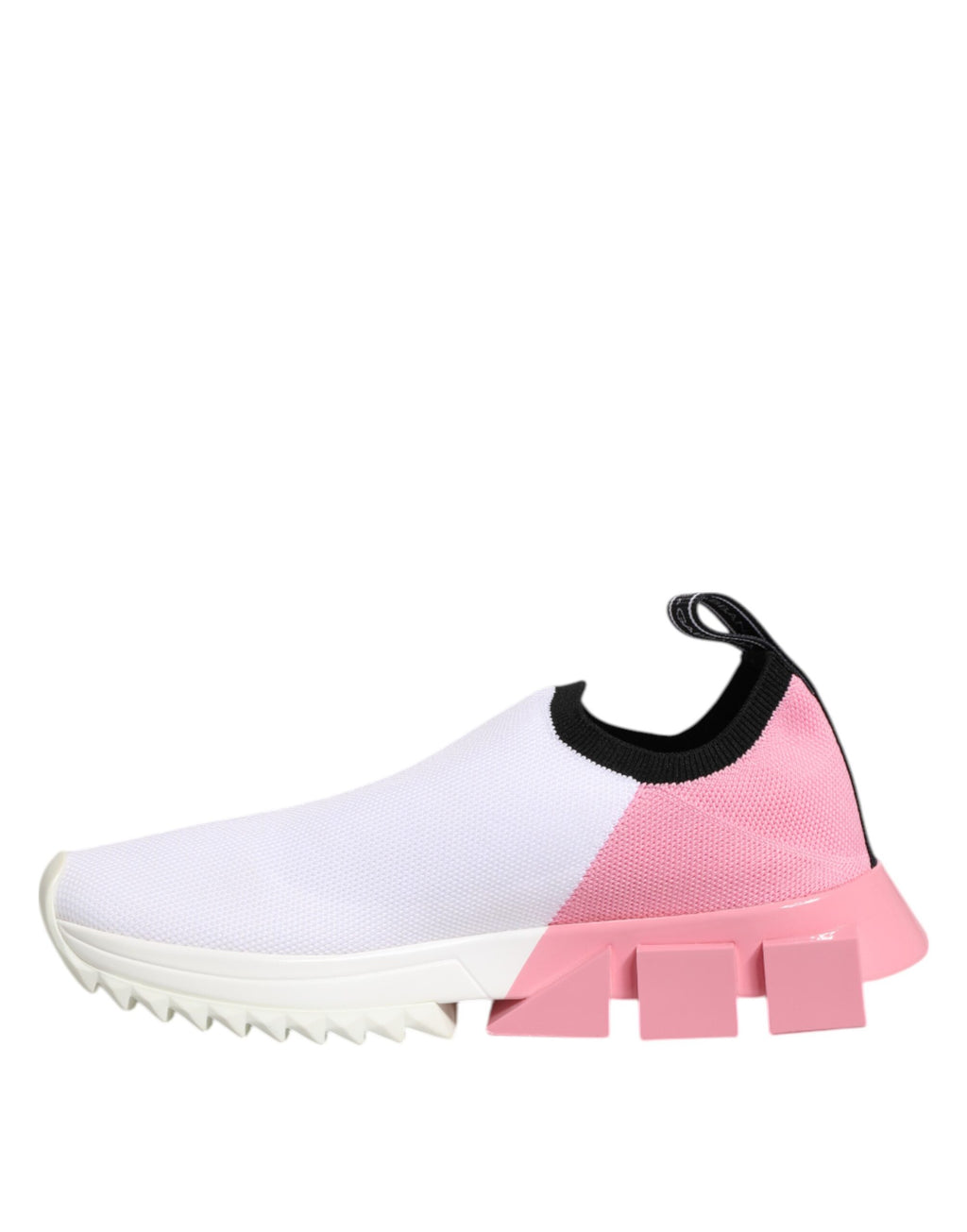 Dolce & Gabbana White Pink Low Top Sorrento Sneakers Shoes