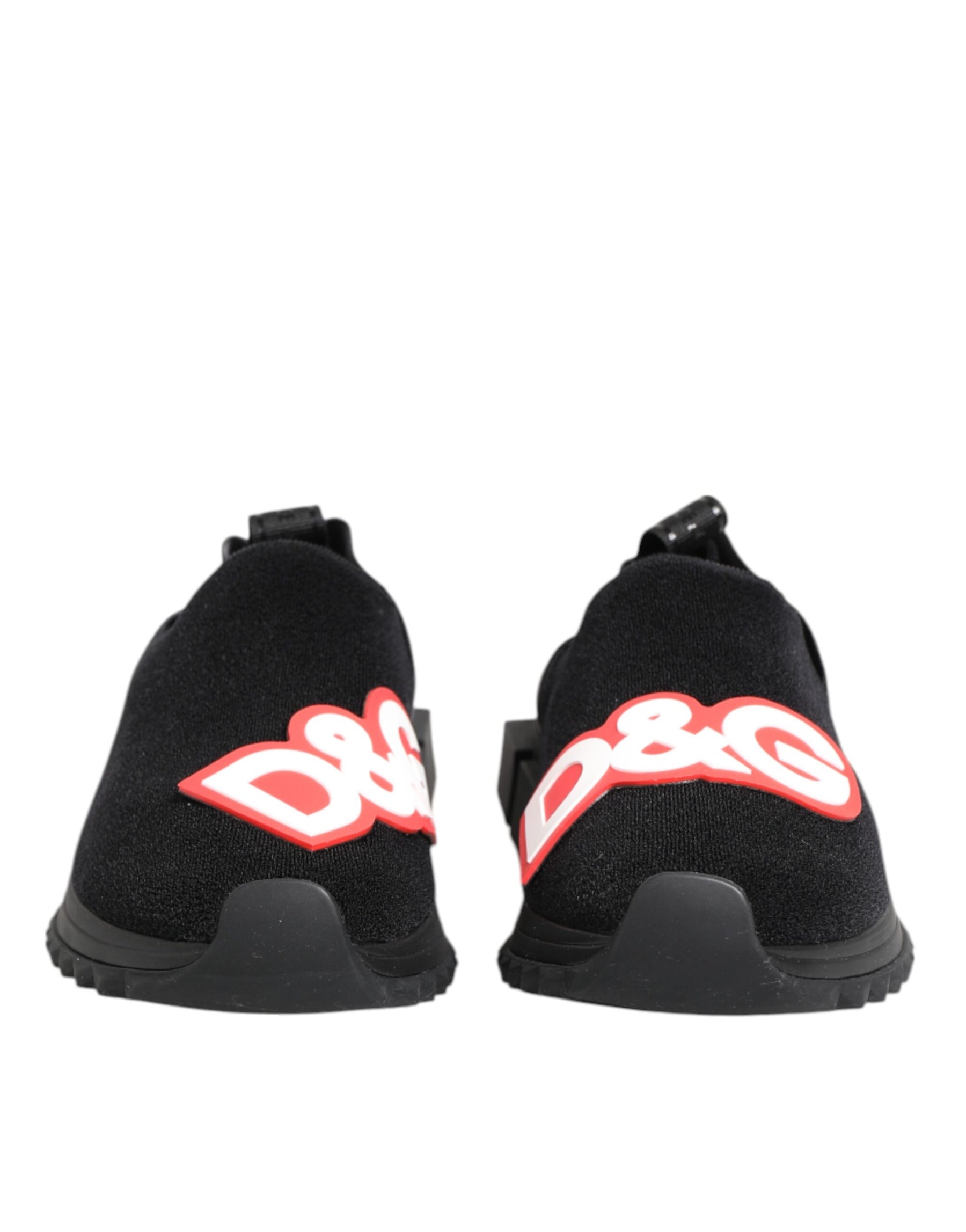 Dolce & Gabbana Black Grey Slip On Sorrento Sneakers Shoes | Regal Royce