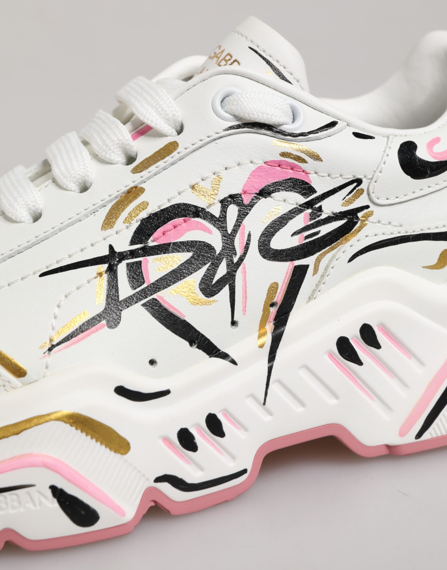 Dolce & Gabbana Multicolor Hand Painted DAYMASTER Sneaker Shoes | Regal Royce