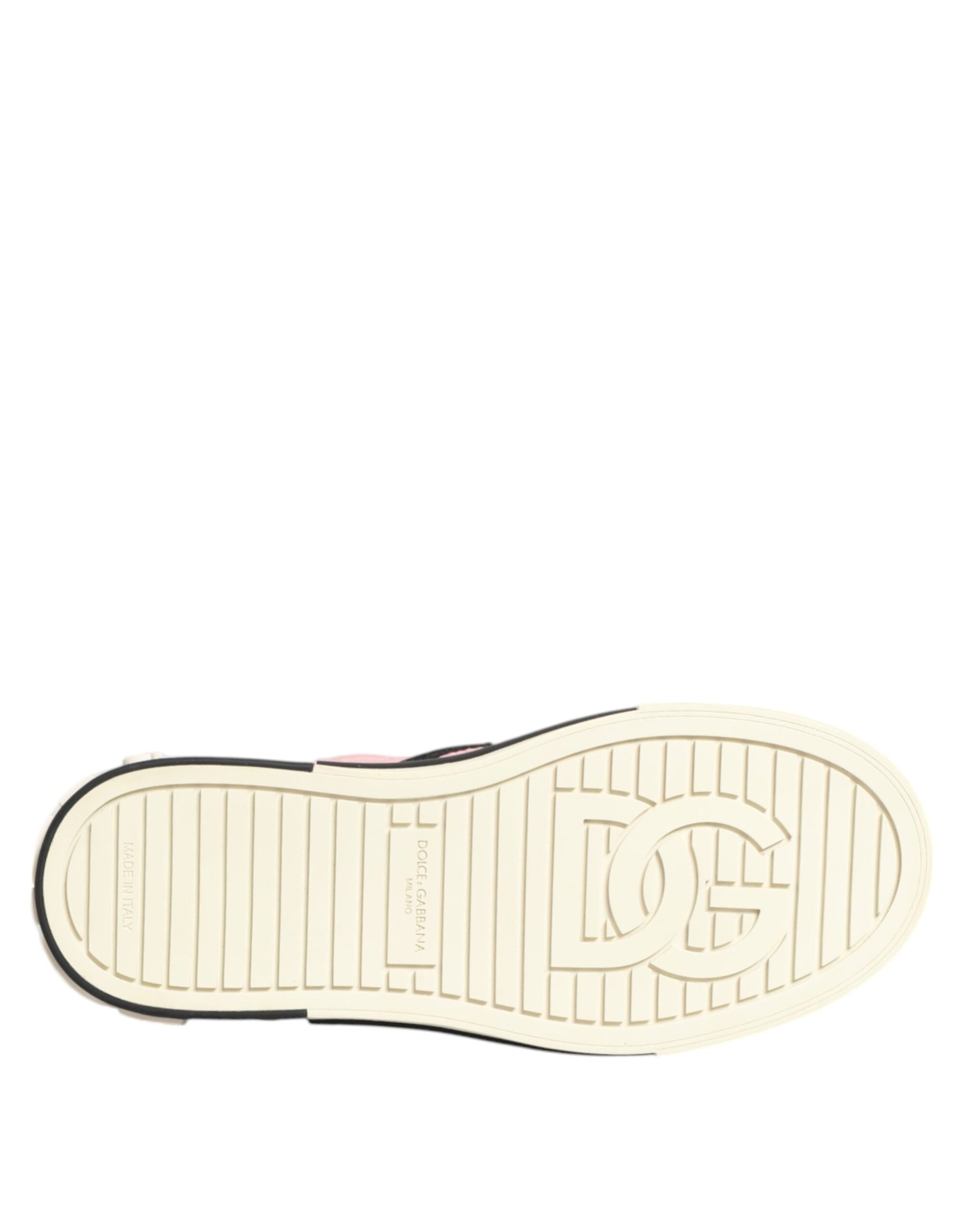 Dolce & Gabbana Pink Quilted Nylon Slip-On Sneaker Shoes | Regal Royce