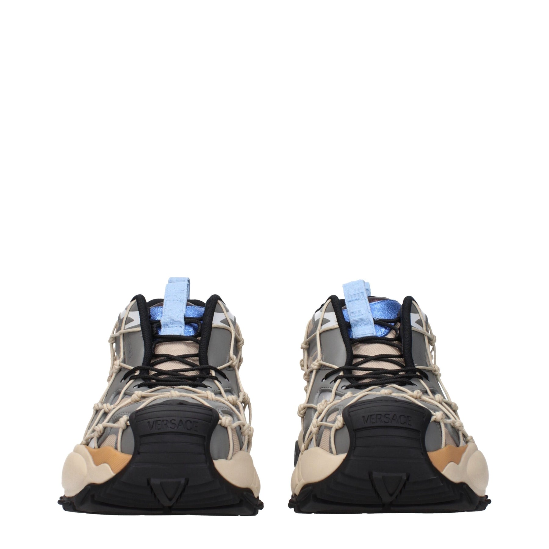 Versace Beige Fabric Sneakers | Regal Royce