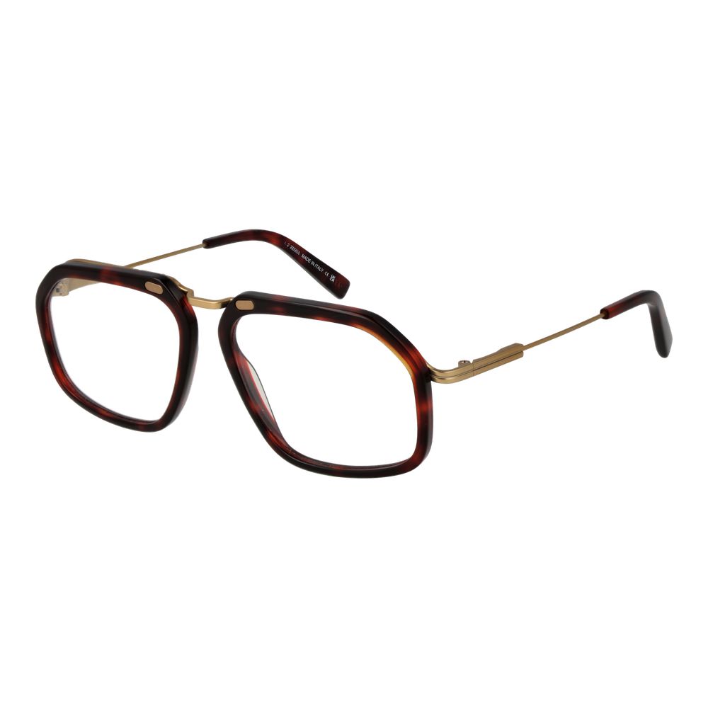 Ermenegildo Zegna Burgundy Metal Glasses (Frames) | Regal Royce