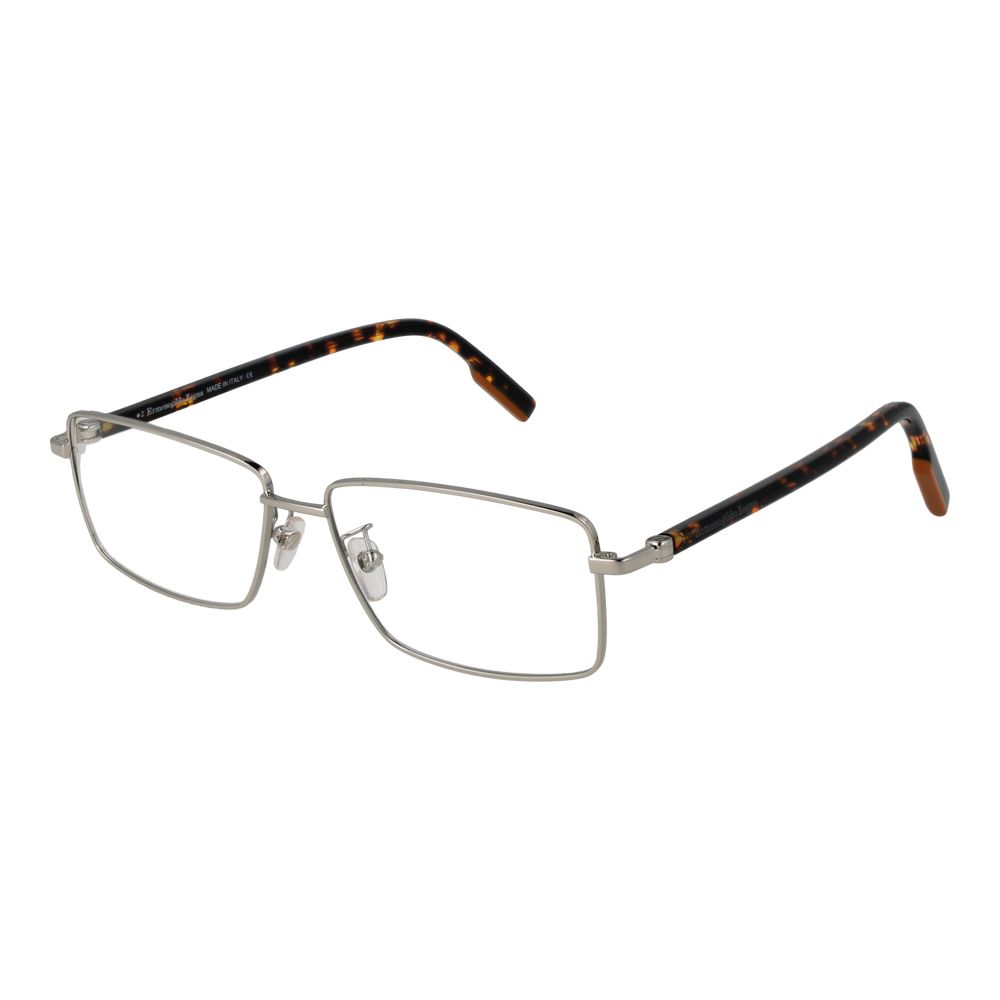 Ermenegildo Zegna Silver Metal Glasses (Frames) | Regal Royce