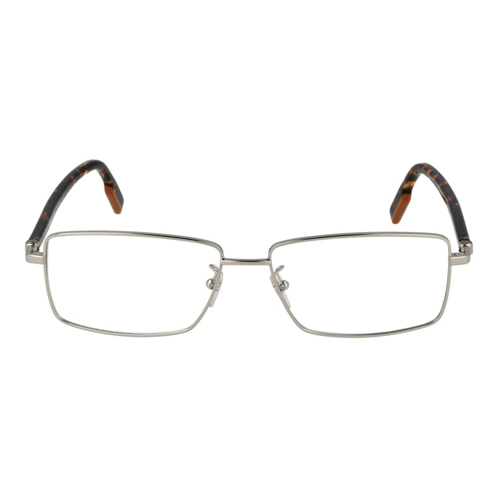 Ermenegildo Zegna Silver Metal Glasses (Frames) | Regal Royce