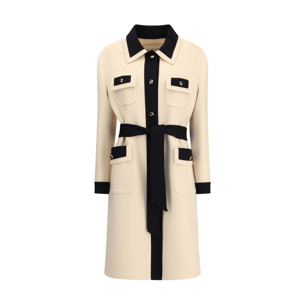Valentino Cream Fleece Wool Coat | Regal Royce