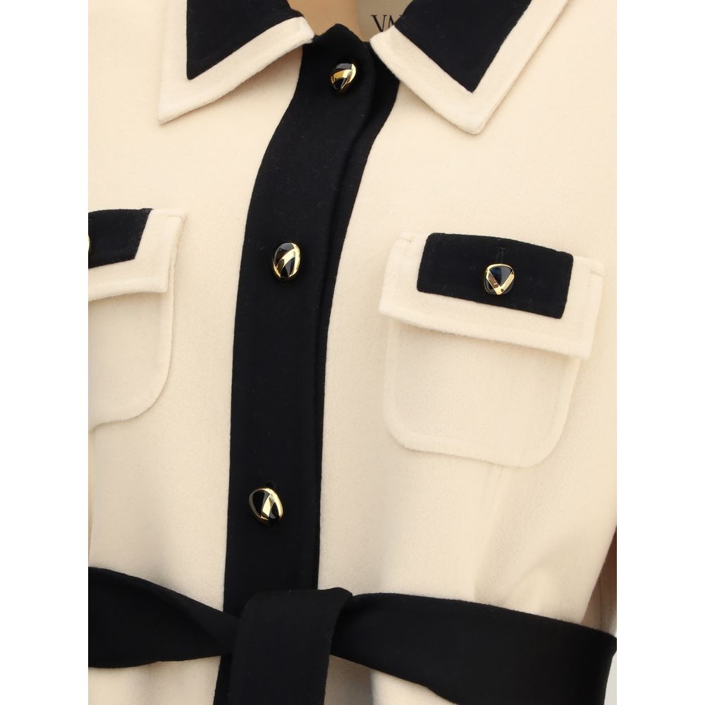 Valentino Cream Fleece Wool Coat | Regal Royce
