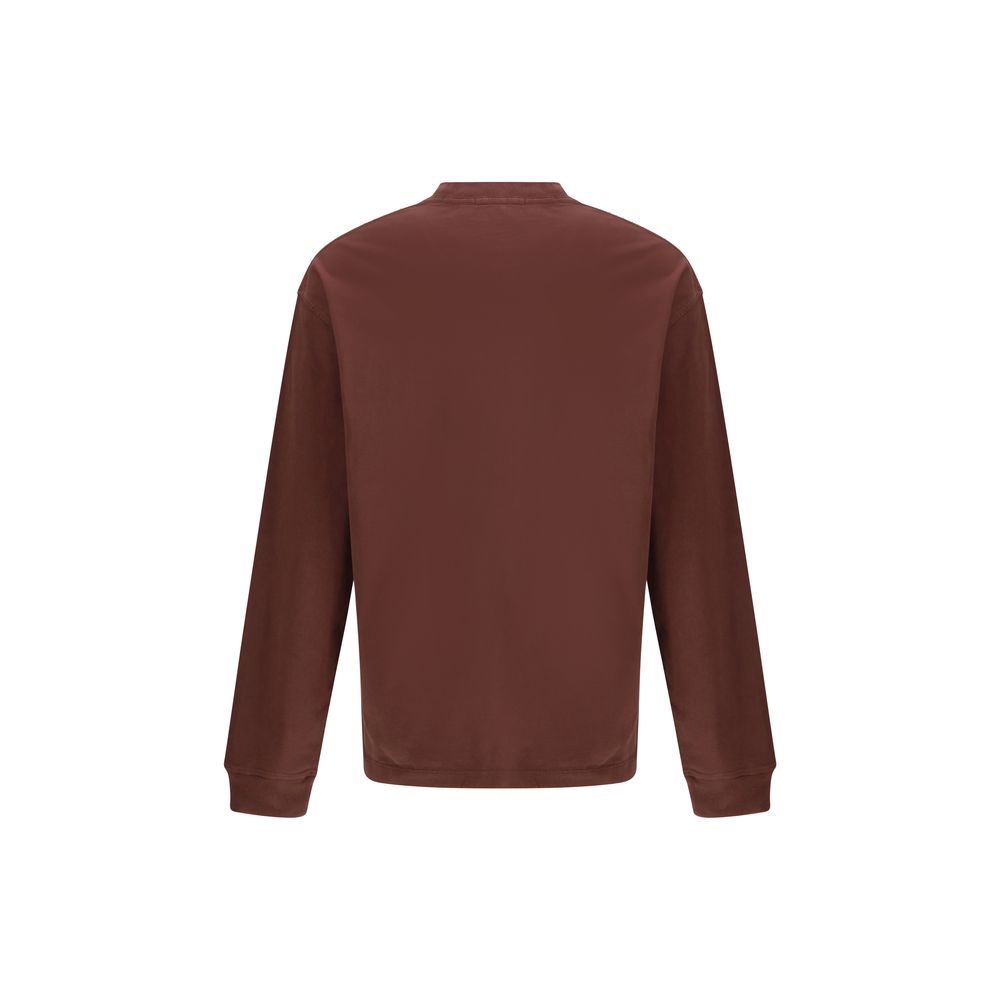 Agolde Bordeaux Cotton Long Sleeve T-Shirt | Regal Royce