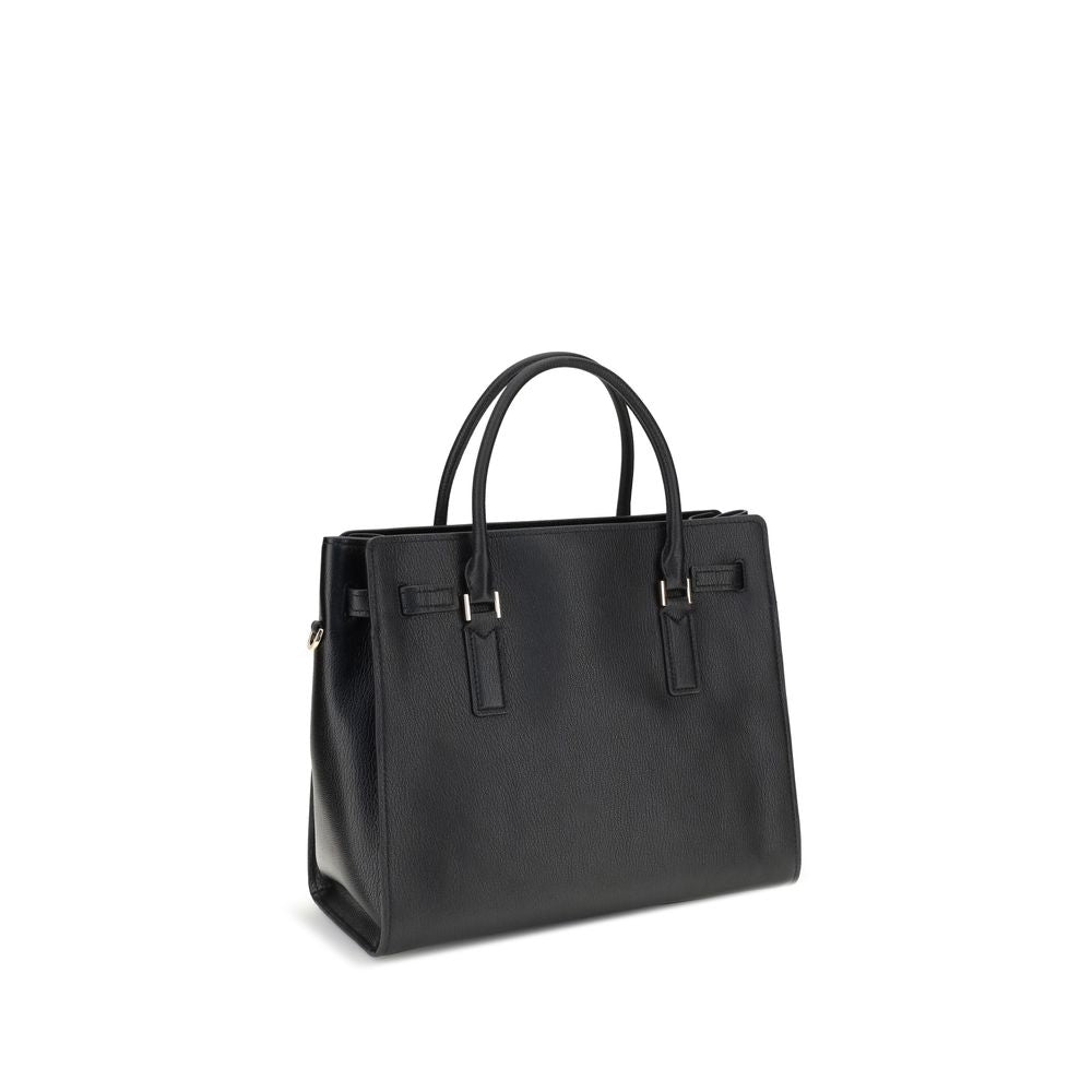 Michael Kors Black Calf Leather Bos Taurus Shoulder Bag | Regal Royce