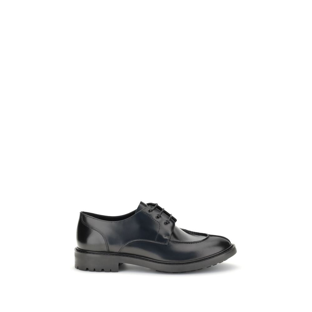 Saint Laurent Black Calf Leather Bos Taurus Oxfords And Derbies | Regal Royce