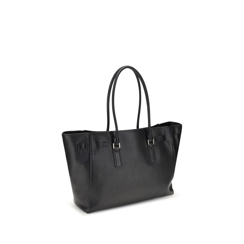 Michael Kors Black Calf Leather Bos Taurus Shoulder Bag | Regal Royce