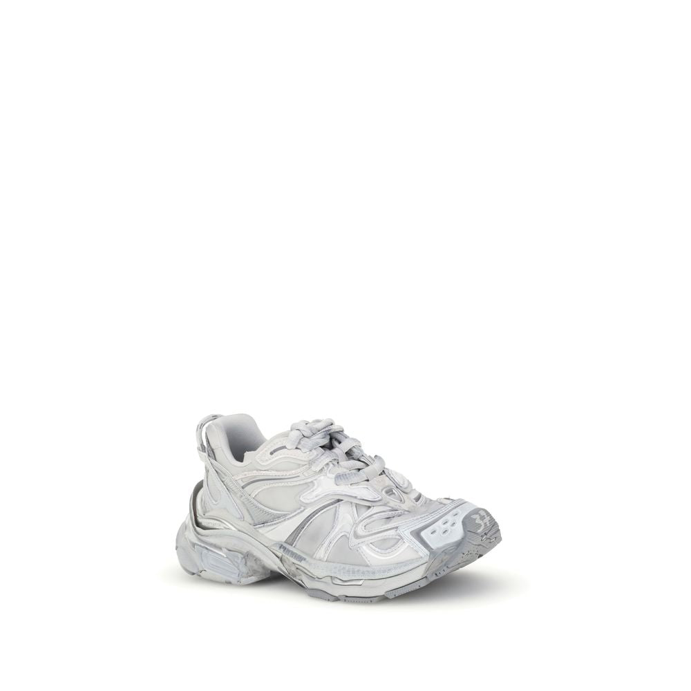 Balenciaga Silver Rubber Athletic Sneakers | Regal Royce