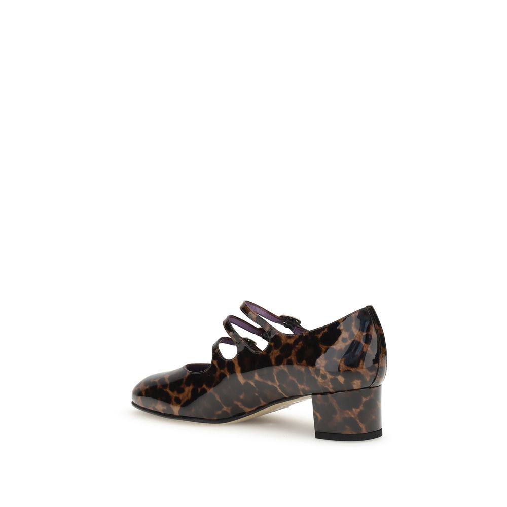 Carel Paris Multicolor Calf Leather Bos Taurus Platform Pumps | Regal Royce