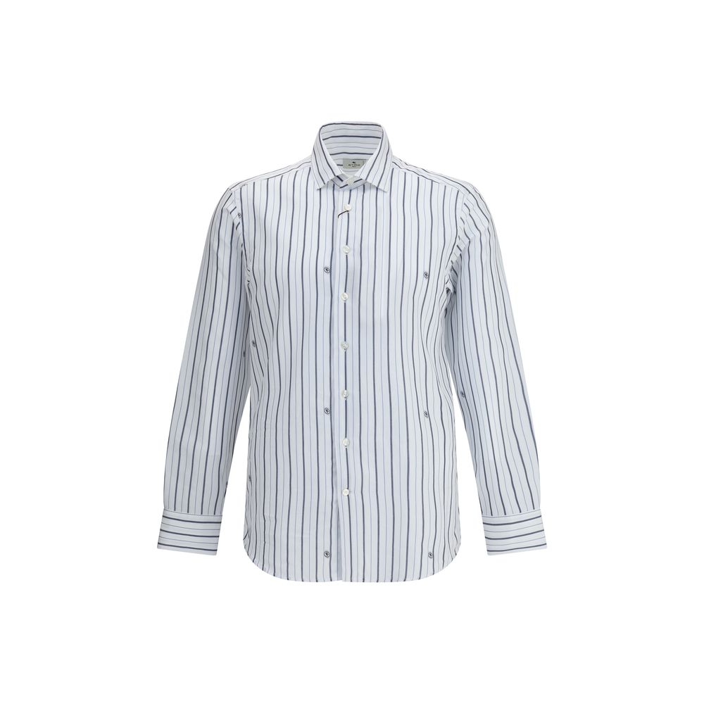 Etro White Cotton Pattern Shirt | Regal Royce