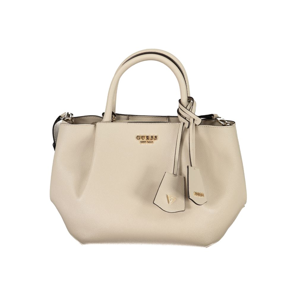 Guess Jeans Beige Polyethylene Women Handbag | Regal Royce