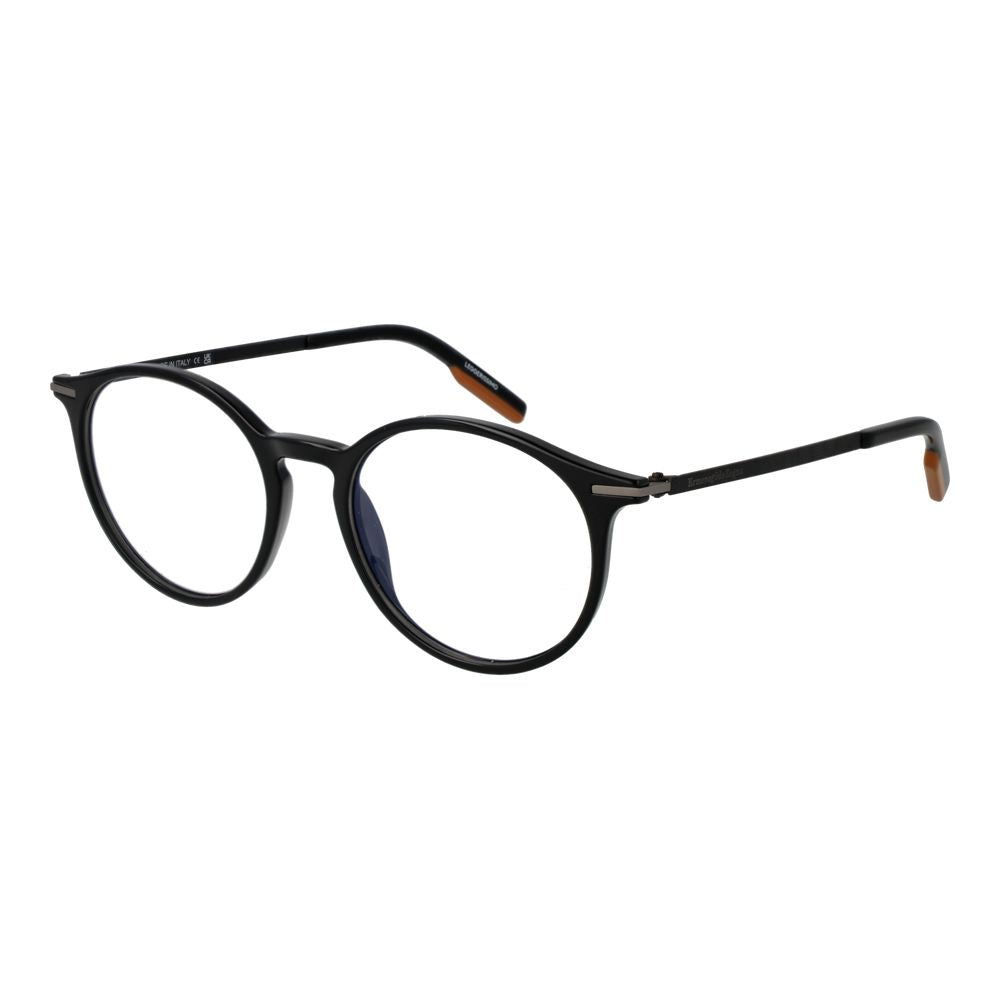 Ermenegildo Zegna Black Plastic Glasses (Frames) | Regal Royce