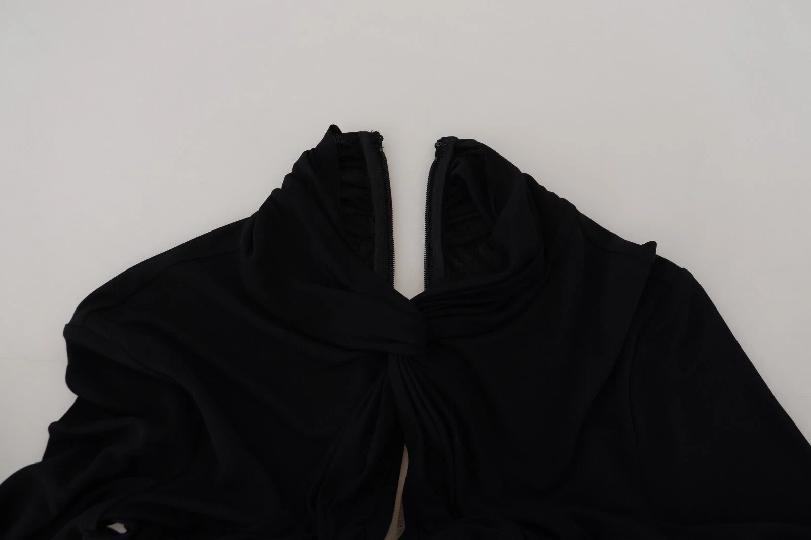 Dsquared² Black Viscose Long Sleeves Cut Out Mini Dress | Regal Royce