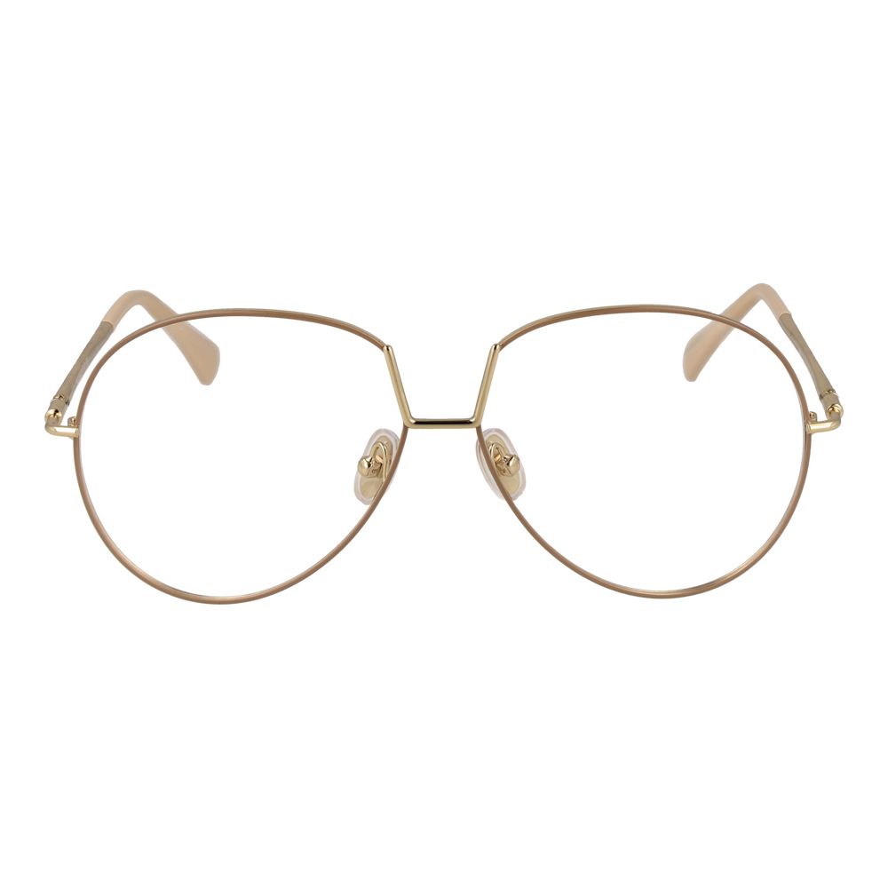 Max Mara Beige Metal Glasses (Frames) | Regal Royce