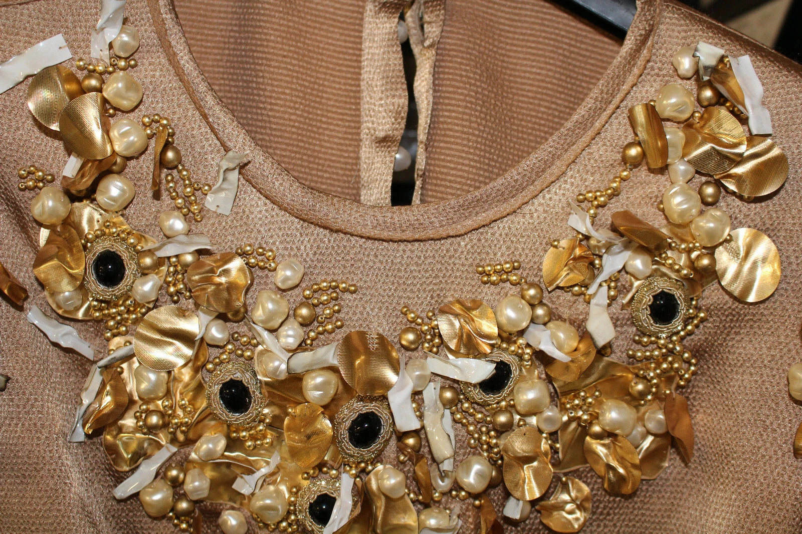 Dolce & Gabbana Gold SPECIAL Piece Runway Crystal Blouse | Regal Royce
