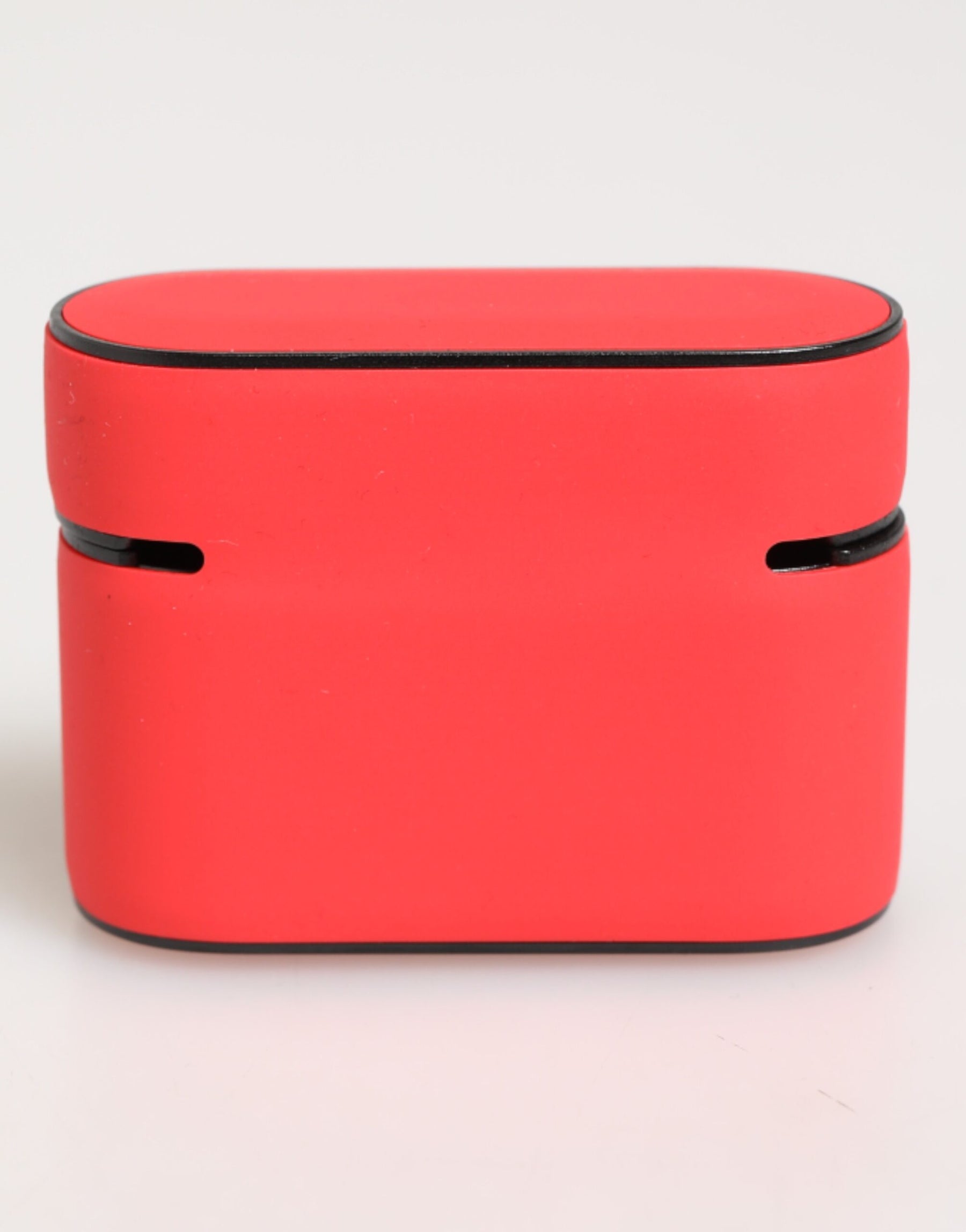 Dolce & Gabbana Red PVC DG Logo Embossed Men Flip Holder  Airpods Case | Regal Royce