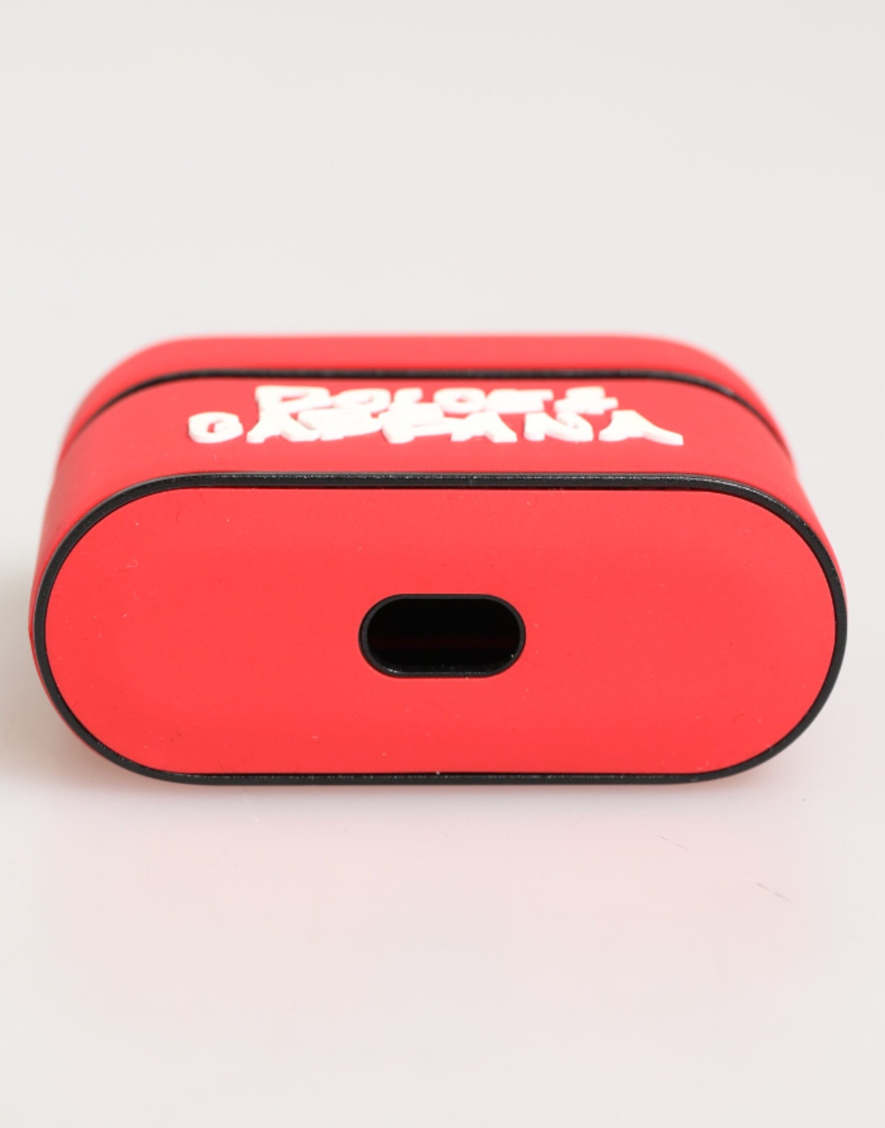 Dolce & Gabbana Red PVC DG Logo Embossed Men Flip Holder  Airpods Case | Regal Royce