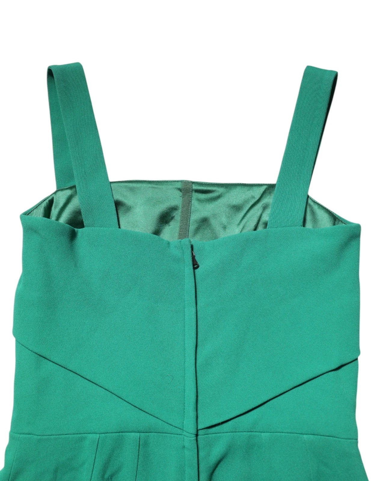 Dolce & Gabbana Dark Green Sleeveless Rayon Bodycon Dress | Regal Royce