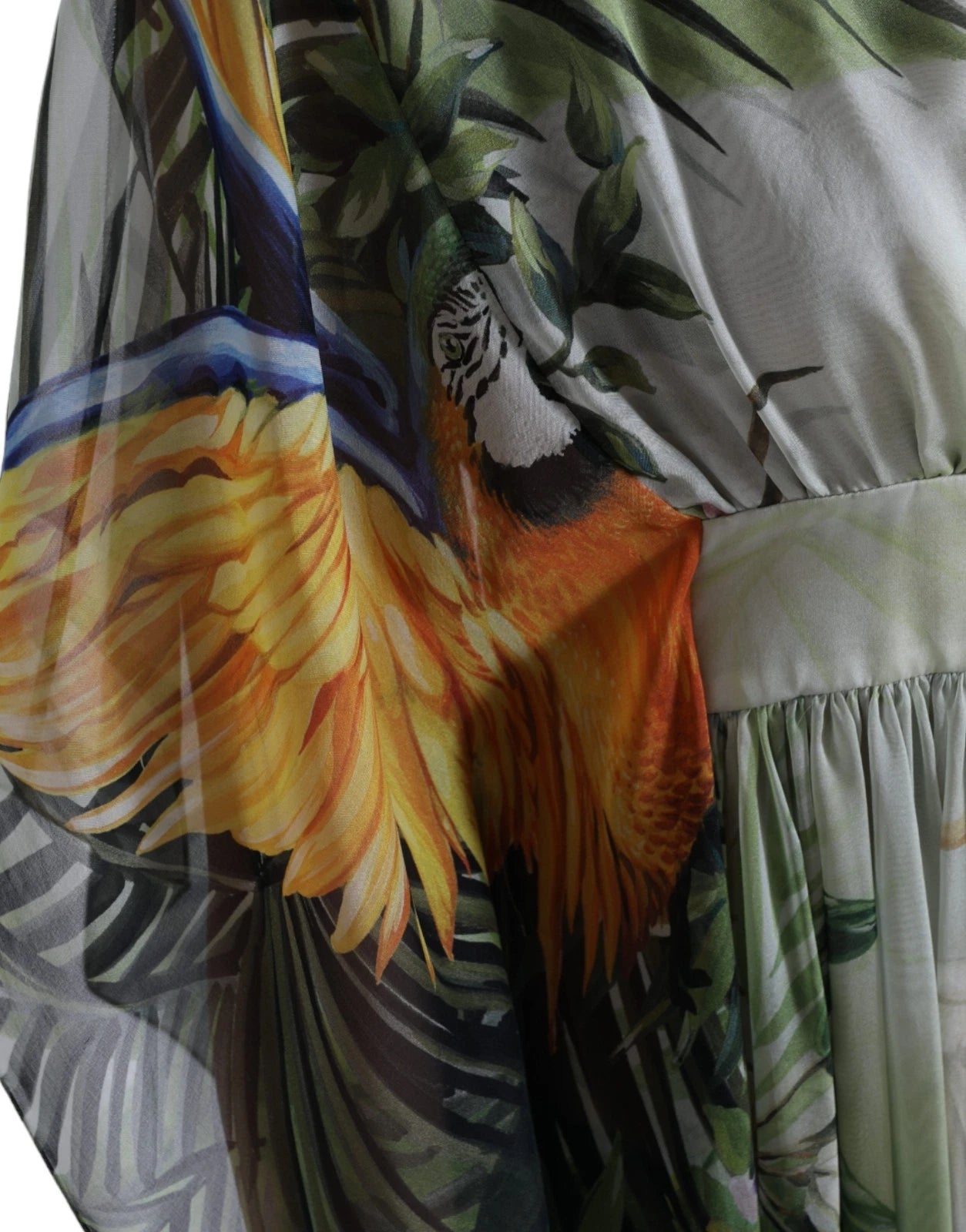 Dolce & Gabbana Multicolor Silk Jungle Print Women Maxi Dress | Regal Royce