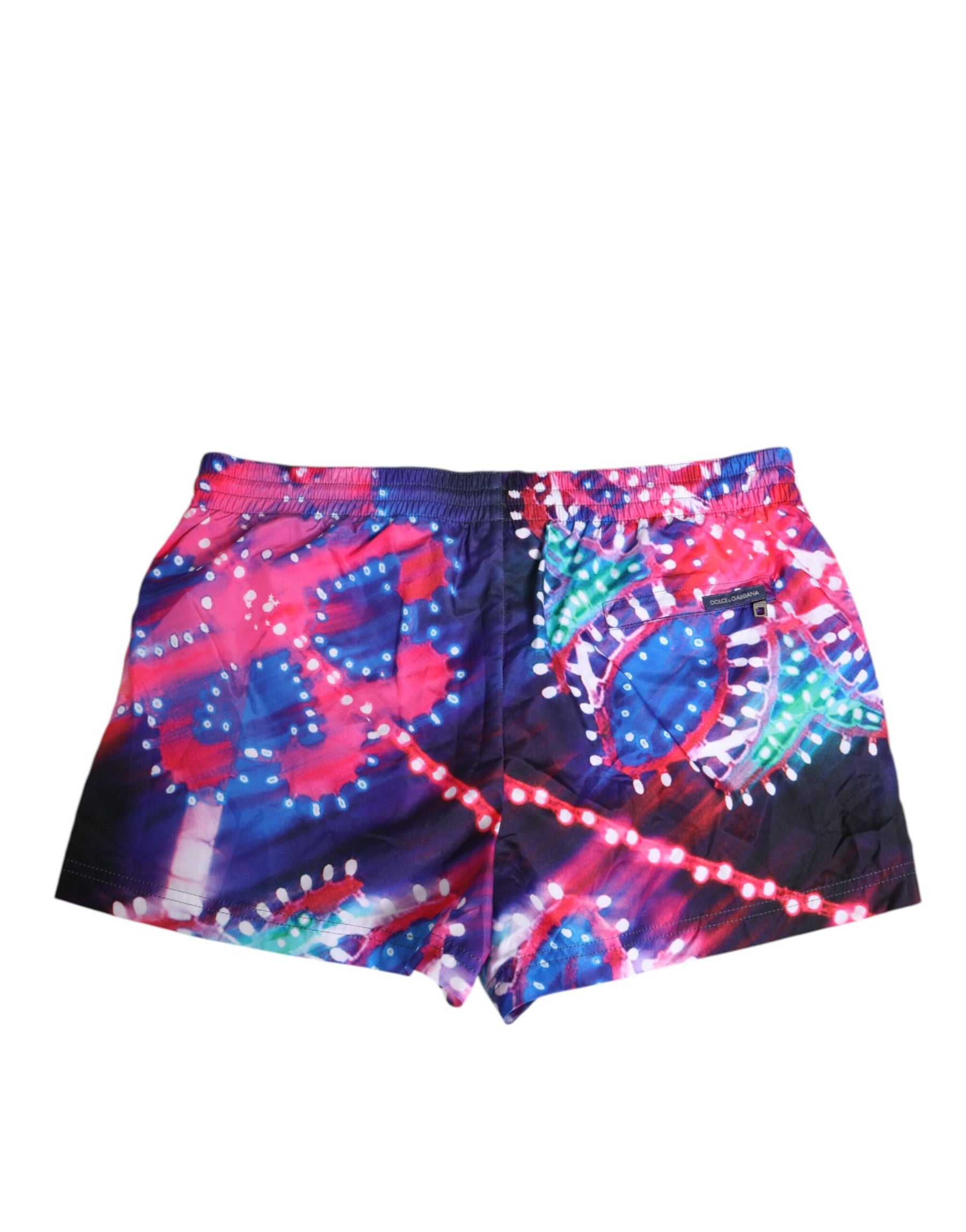 Dolce & Gabbana Multicolor Neon Print Polyester Shorts Swimwear | Regal Royce