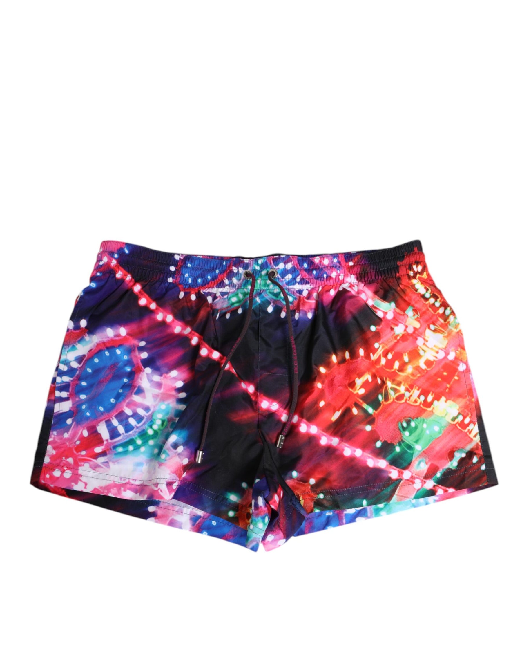 Dolce & Gabbana Multicolor Neon Print Polyester Shorts Swimwear | Regal Royce