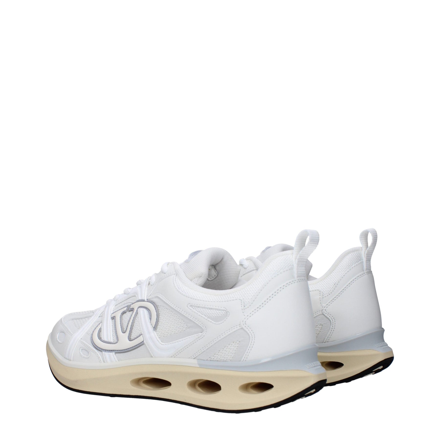Valentino Garavani White Fabric Athletic Sneakers | Regal Royce