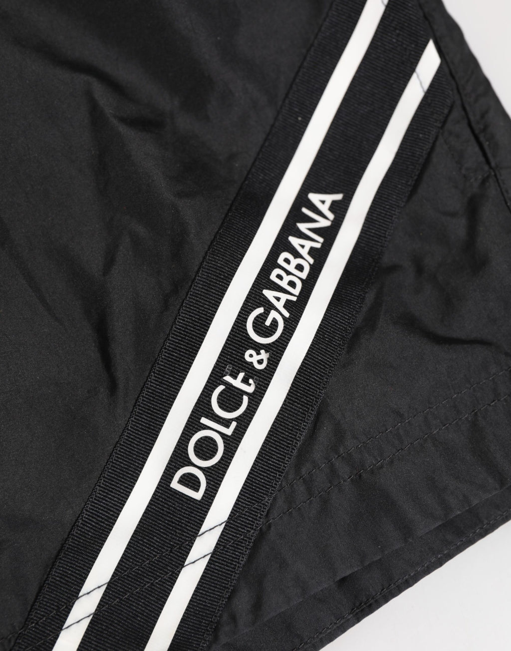Dolce & Gabbana Black Drawstring Beachwear Men Shorts Swimwear