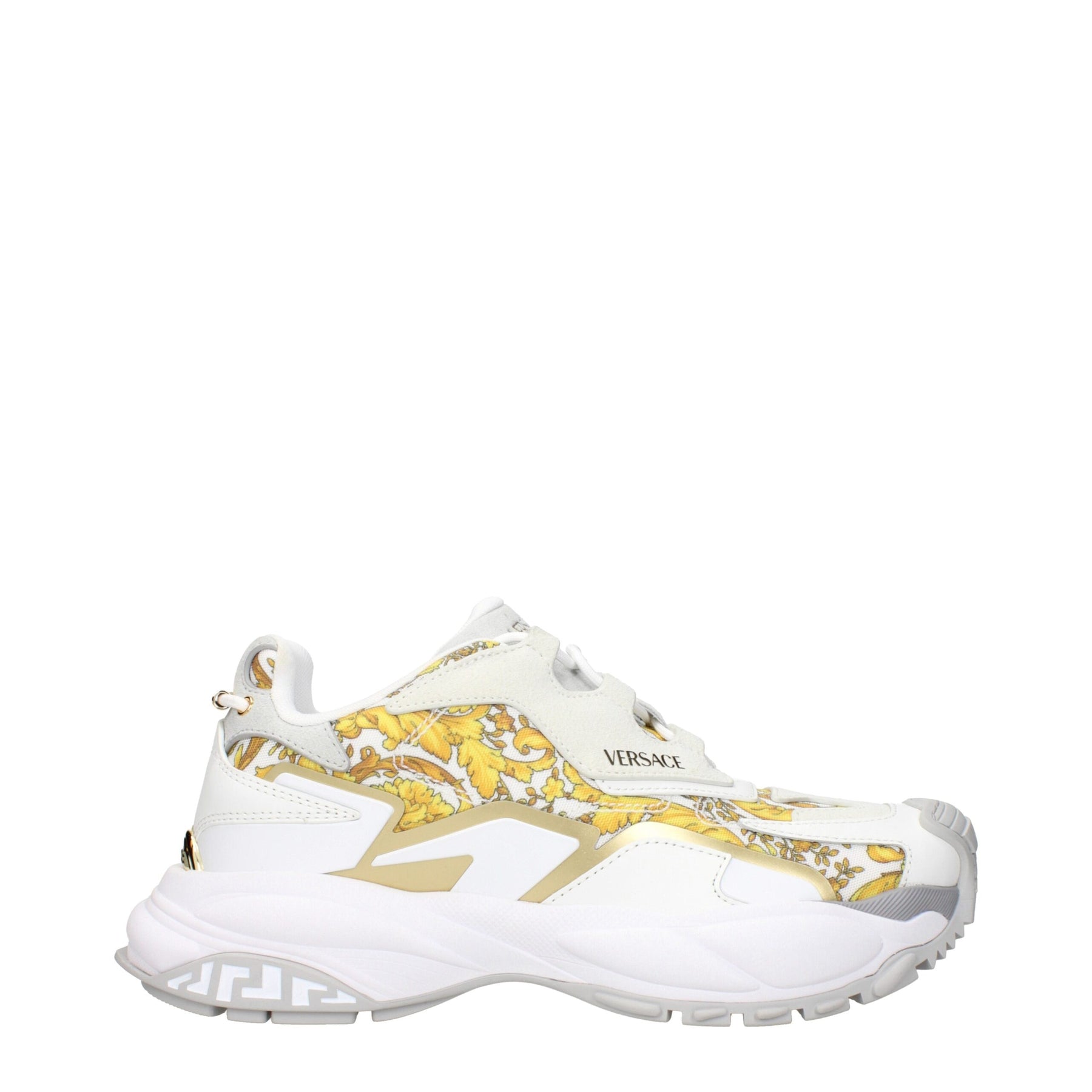 Versace Gold Fabric Low Top Sneakers | Regal Royce