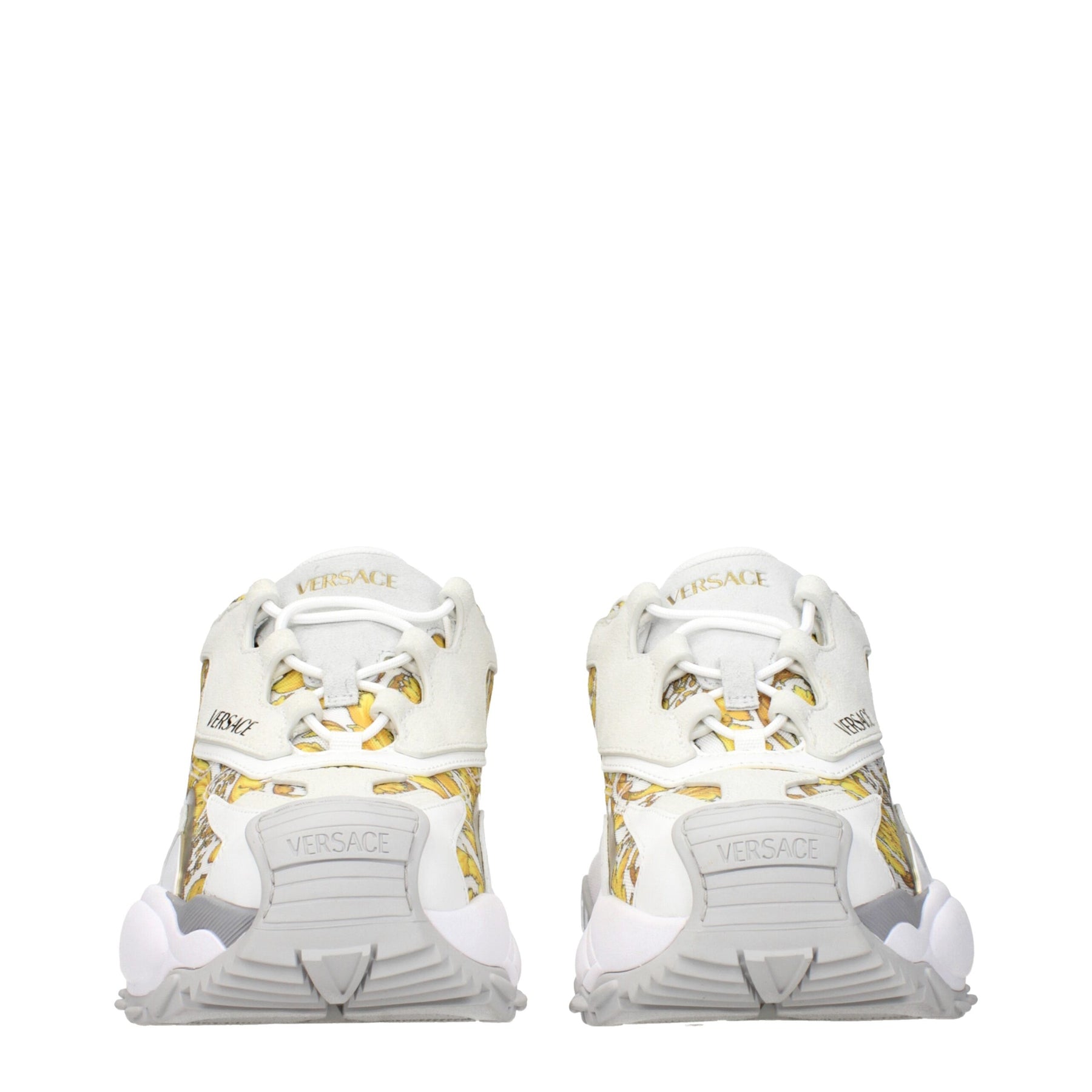 Versace Gold Fabric Low Top Sneakers | Regal Royce