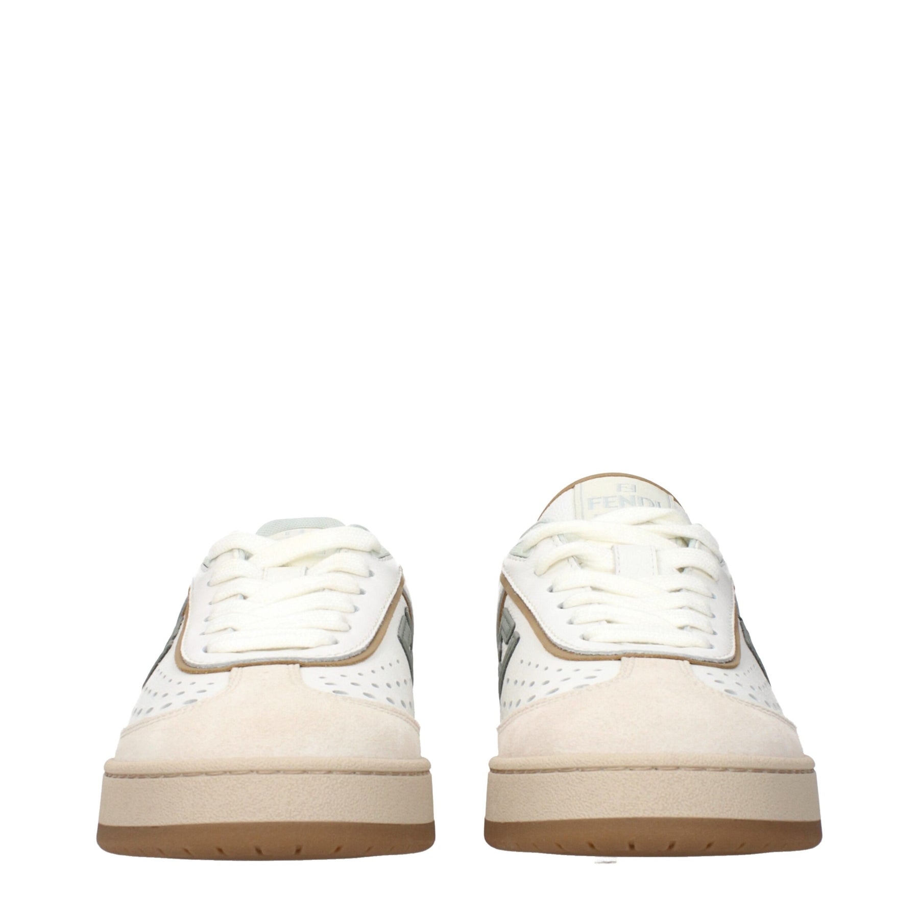 Fendi White Leather Low Top Sneakers | Regal Royce