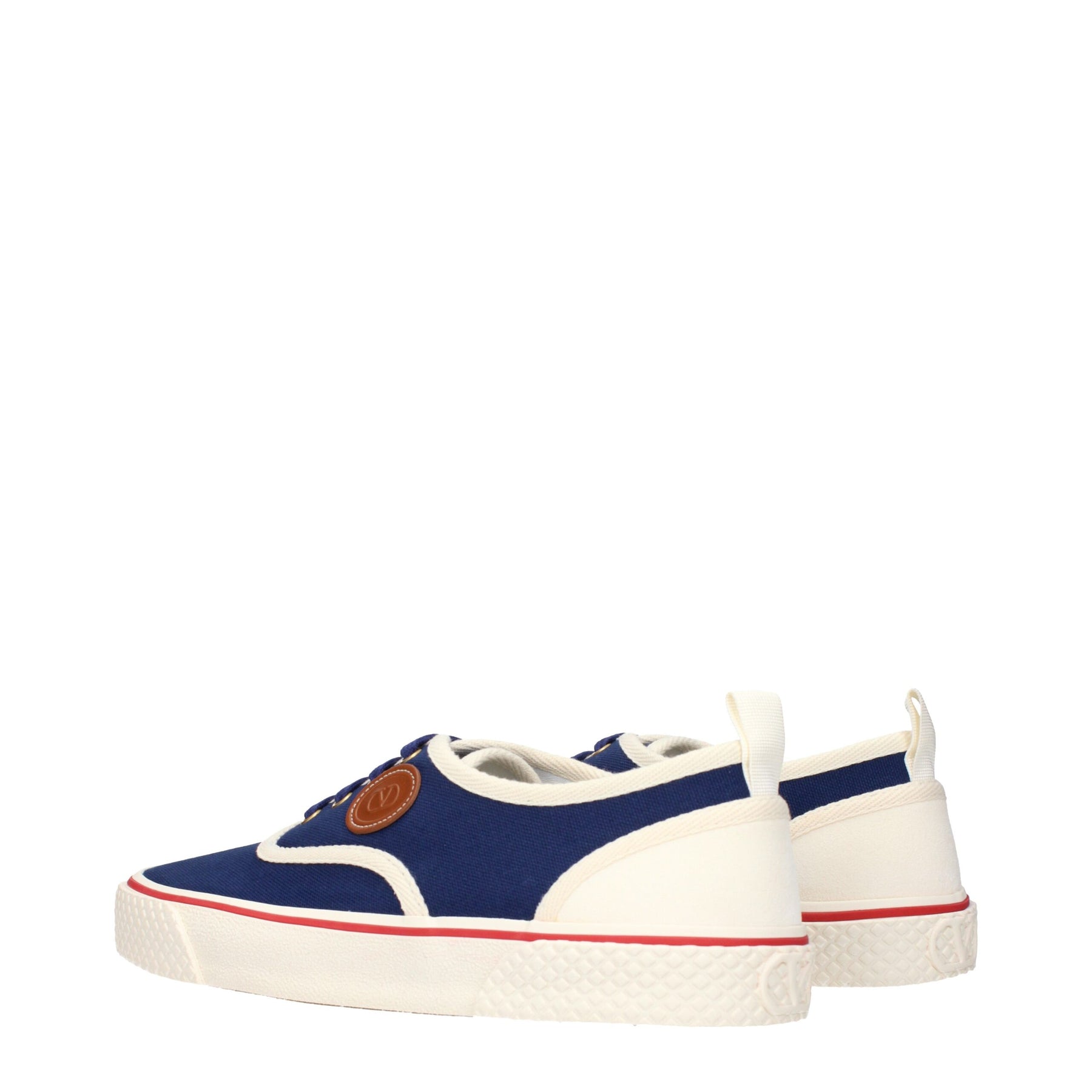 Valentino Garavani Blue Fabric Low Top Sneakers | Regal Royce