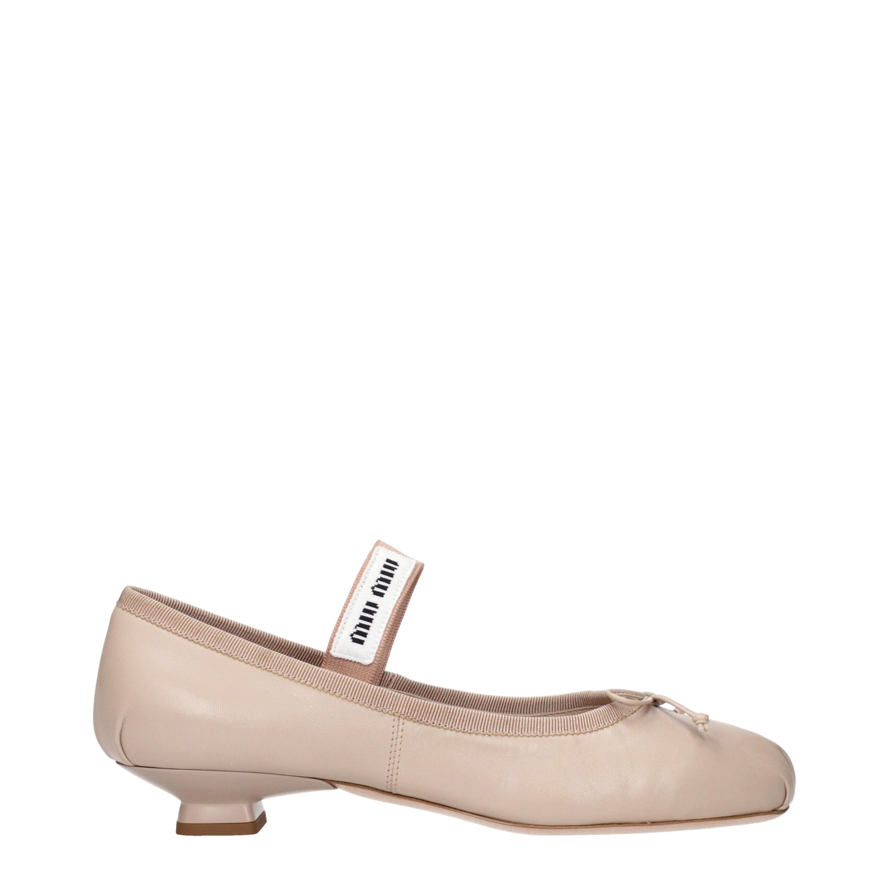 Miu Miu Pink Leather Ballet Flats | Regal Royce