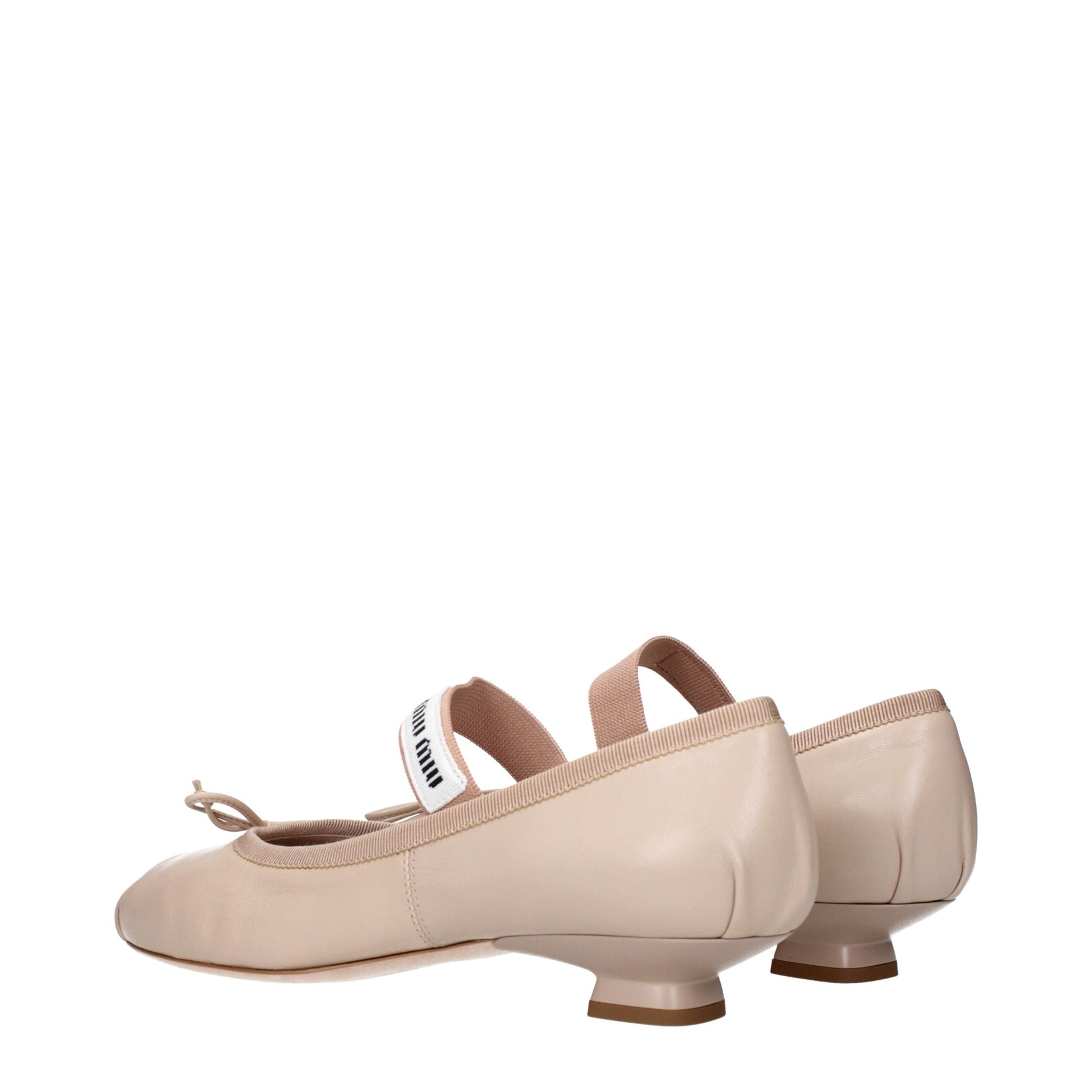 Miu Miu Pink Leather Ballet Flats | Regal Royce