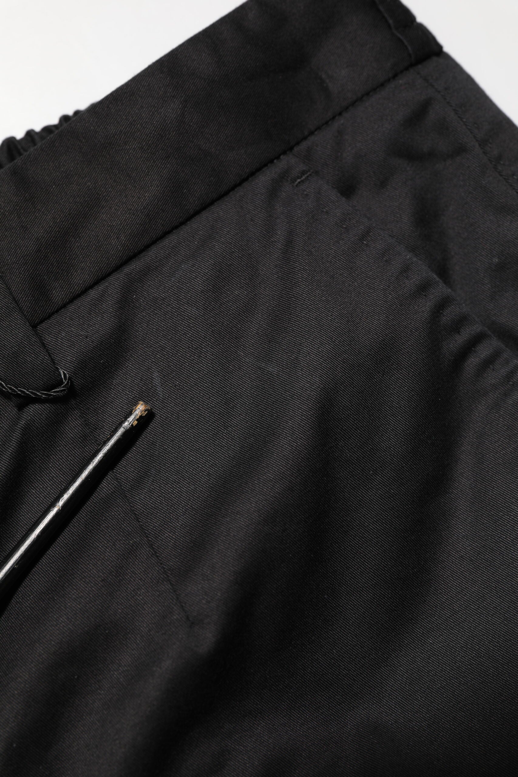 Dolce & Gabbana Black Cotton Tapered Men Formal Trousers Pants | Regal Royce