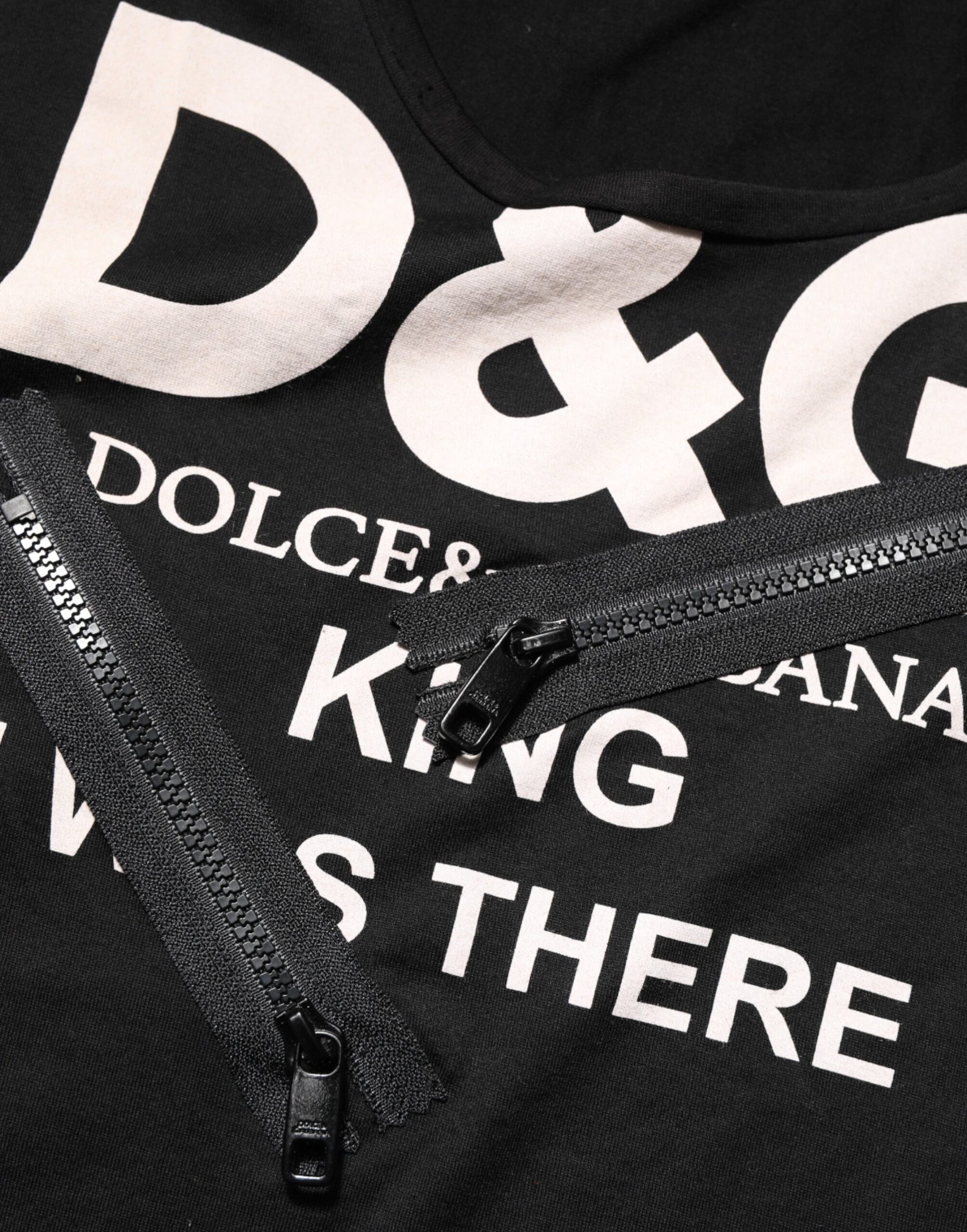 Dolce & Gabbana Black Cotton Sleeveless Tank Top DG Logo Men T-shirt | Regal Royce