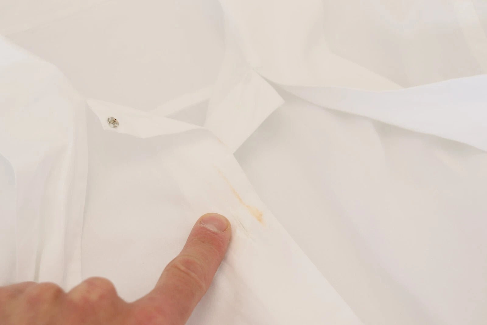 Dolce & Gabbana White Cotton Collared Long Sleeves Formal Top | Regal Royce