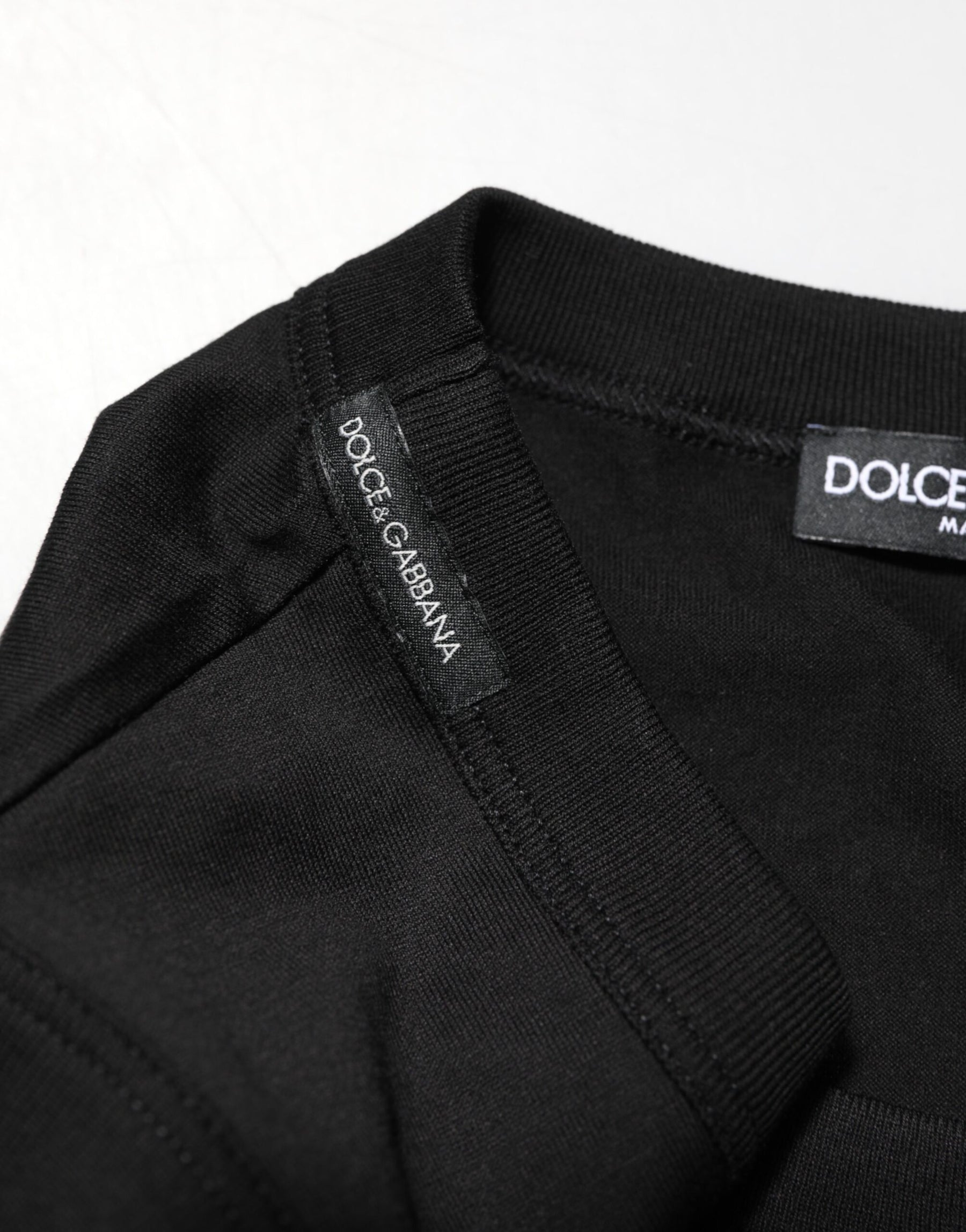 Dolce & Gabbana Black Cotton Sleeveless Underwear Men Tank Top | Regal Royce